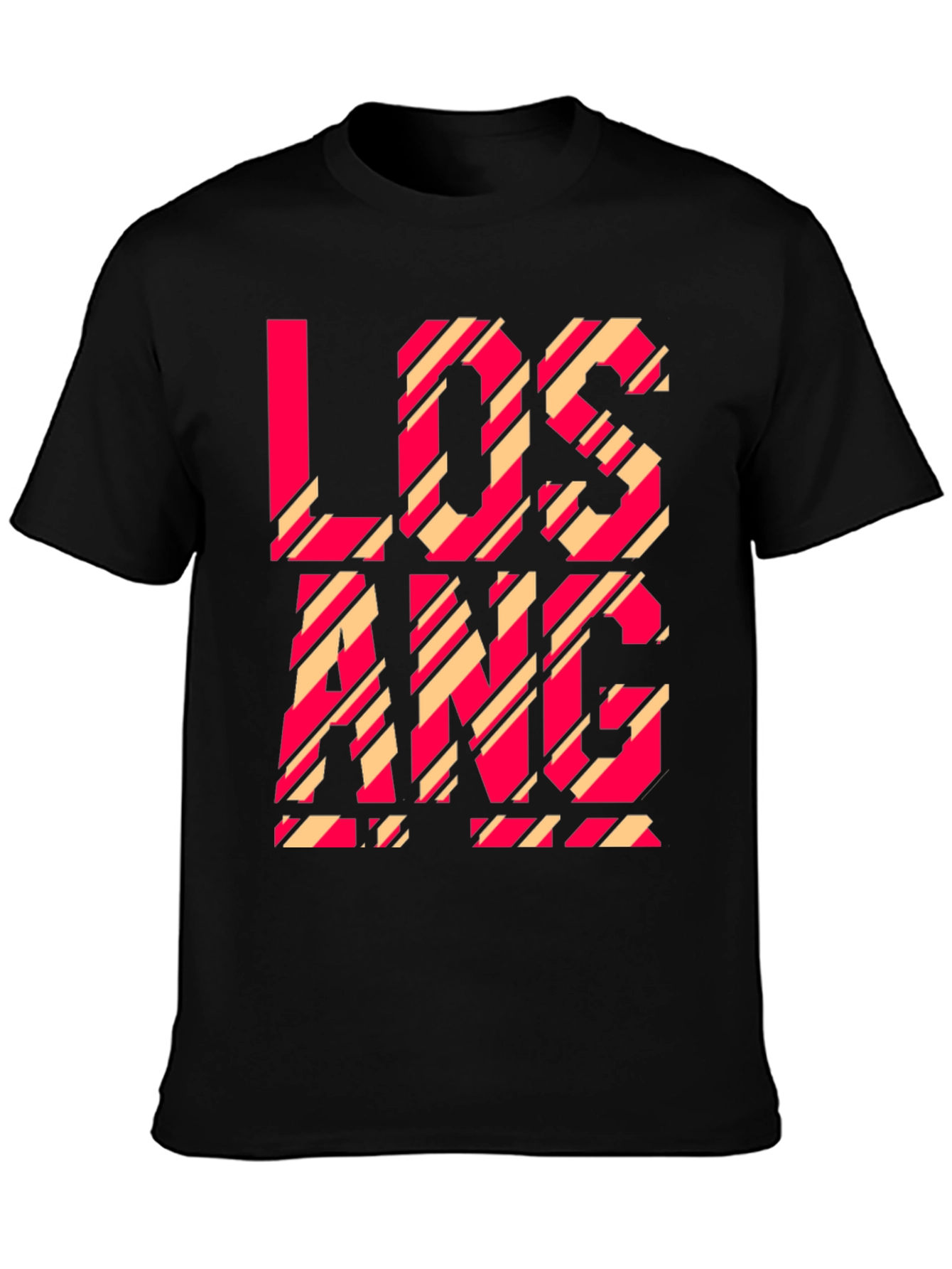 Los Angeles Graphic Tee - Black Cotton Blend