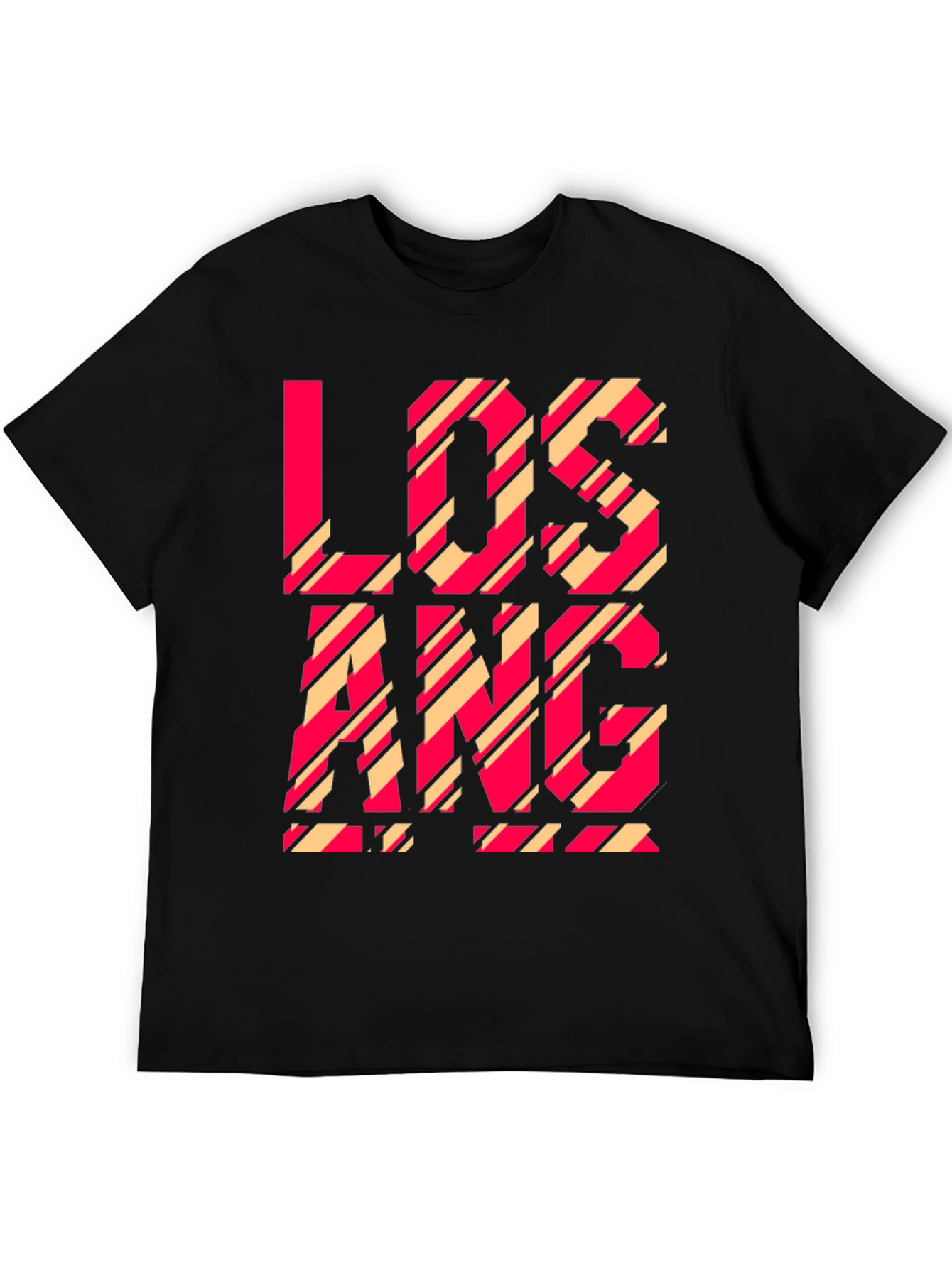 Los Angeles Graphic Tee - Black Cotton Blend