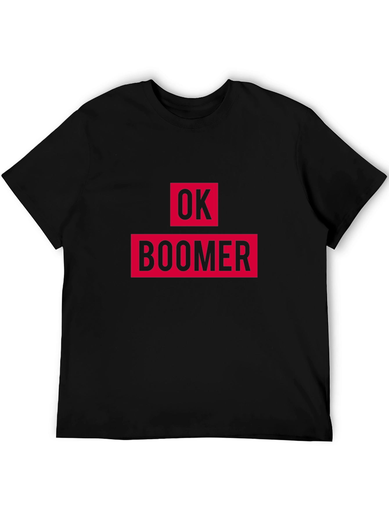 Ok Boomer Graphic Tee - Black Cotton T-Shirt