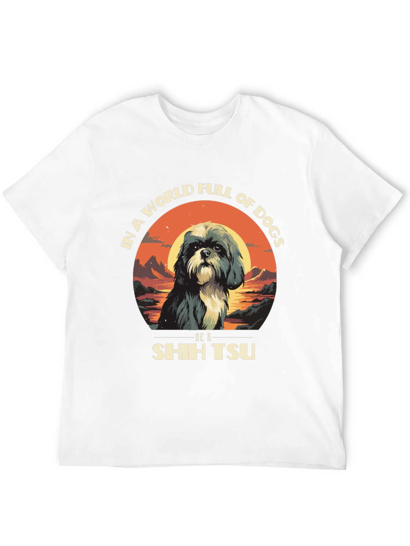 Shih Tzu Dog Lover Graphic Tee
