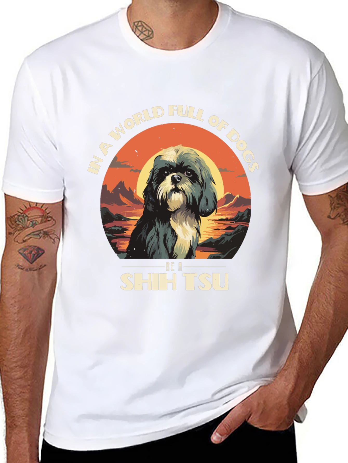Shih Tzu Dog Lover Graphic Tee