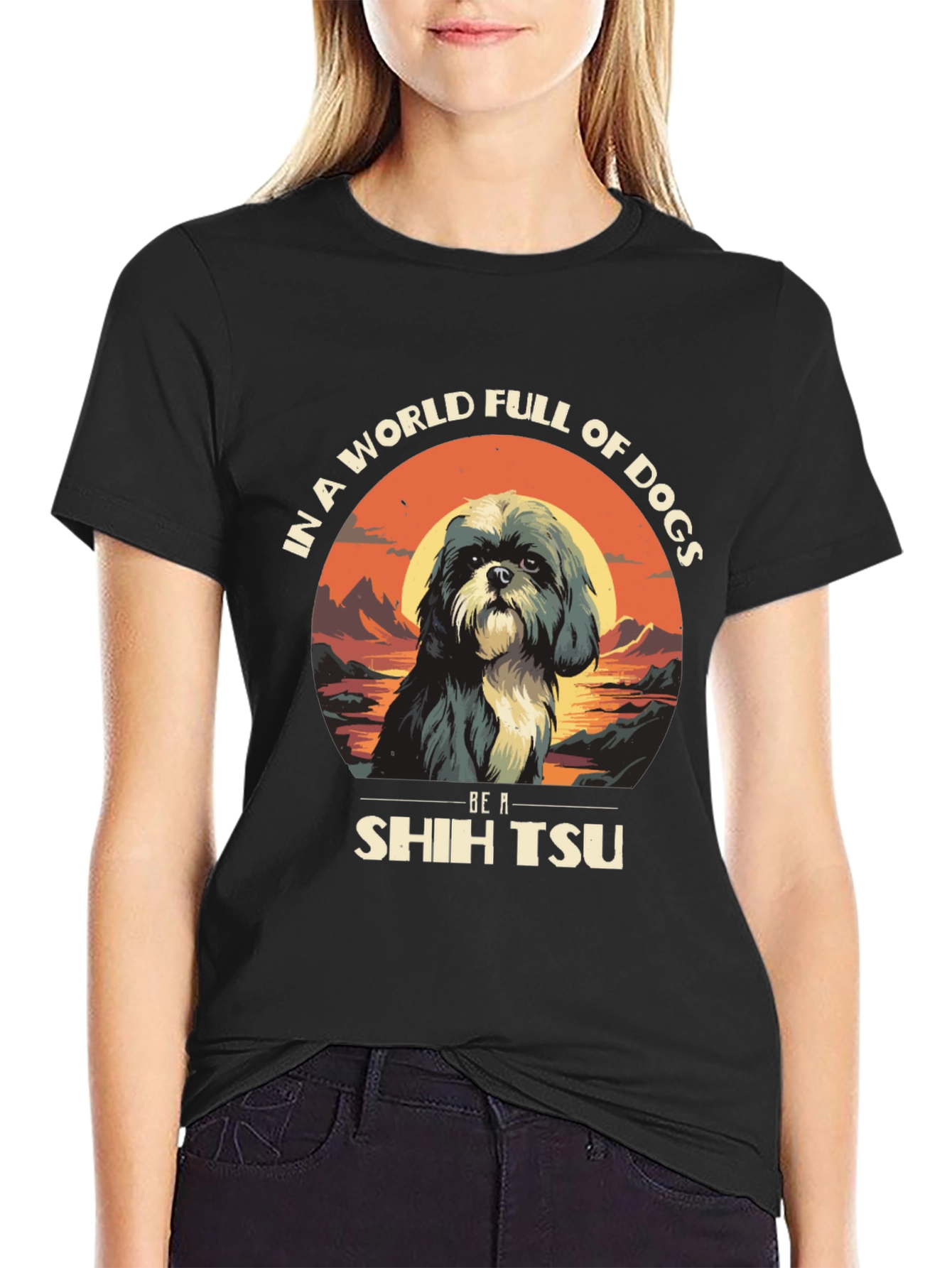 Shih Tzu Dog Lover Graphic Tee