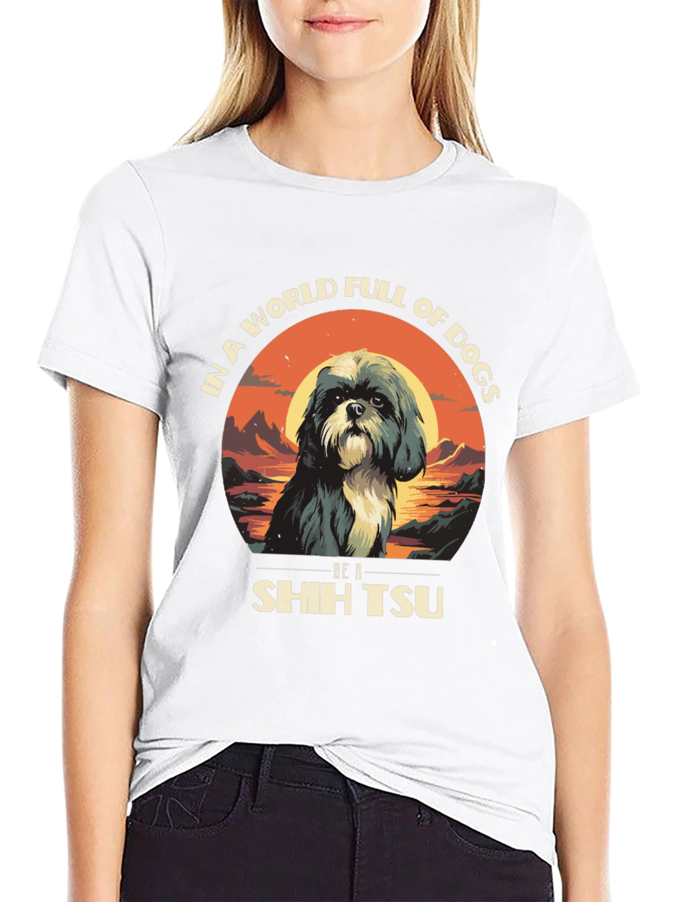 Shih Tzu Dog Lover Graphic Tee