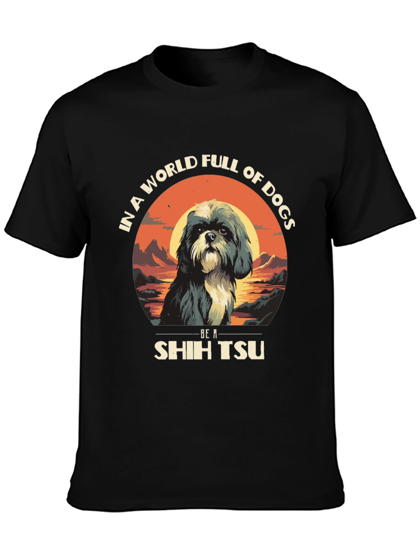 Shih Tzu Dog Lover Graphic Tee
