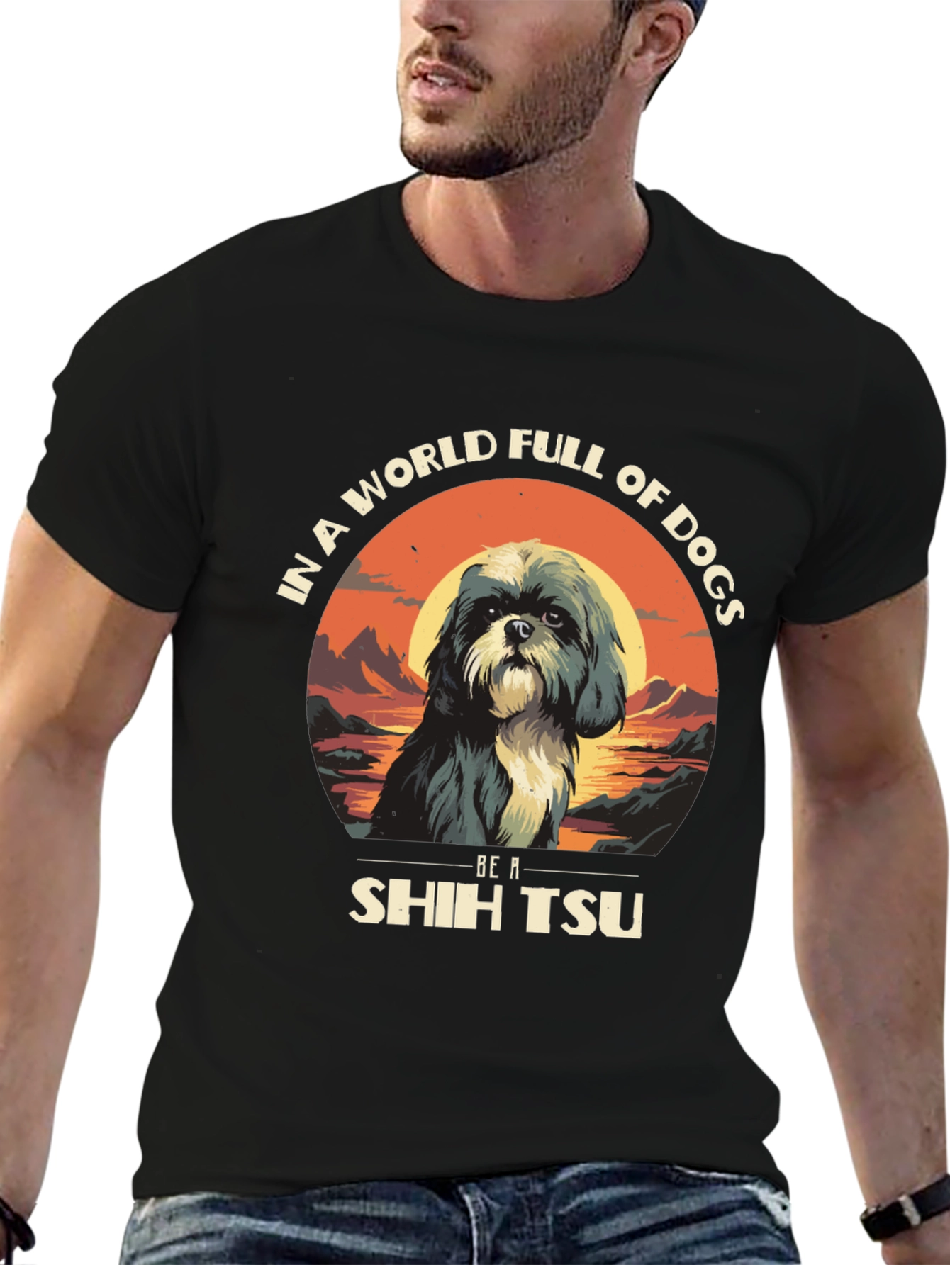 Shih Tzu Dog Lover Graphic Tee