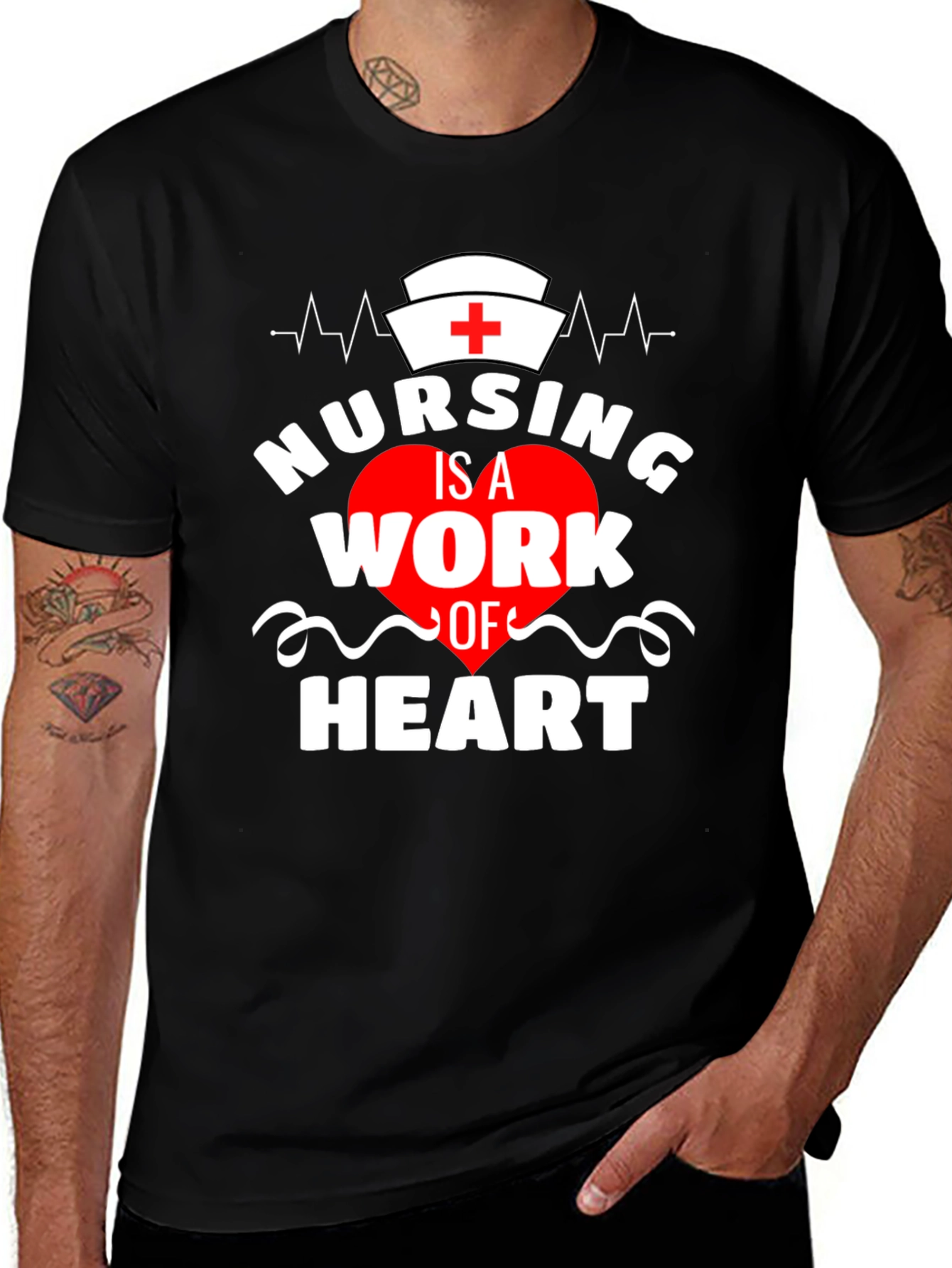 Nursing is a Work of Heart T-Shirt