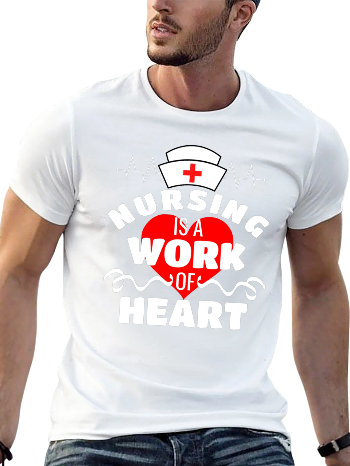 Nursing is a Work of Heart T-Shirt