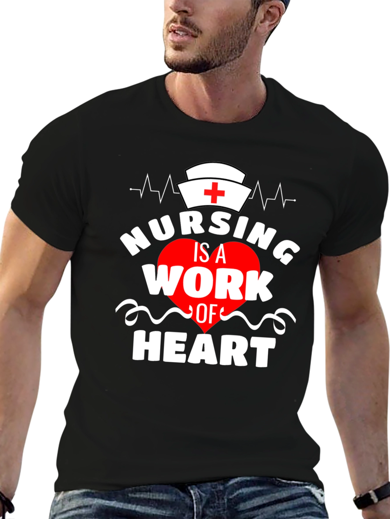 Nursing is a Work of Heart T-Shirt