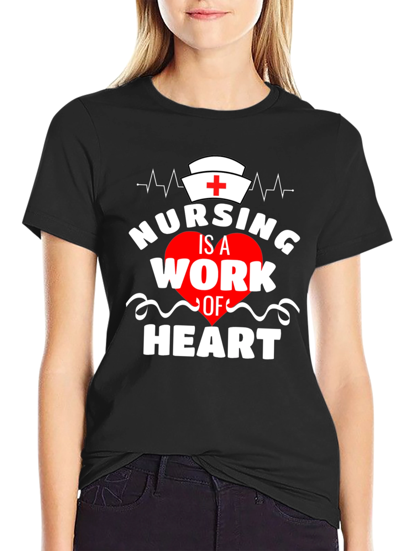 Nursing is a Work of Heart T-Shirt