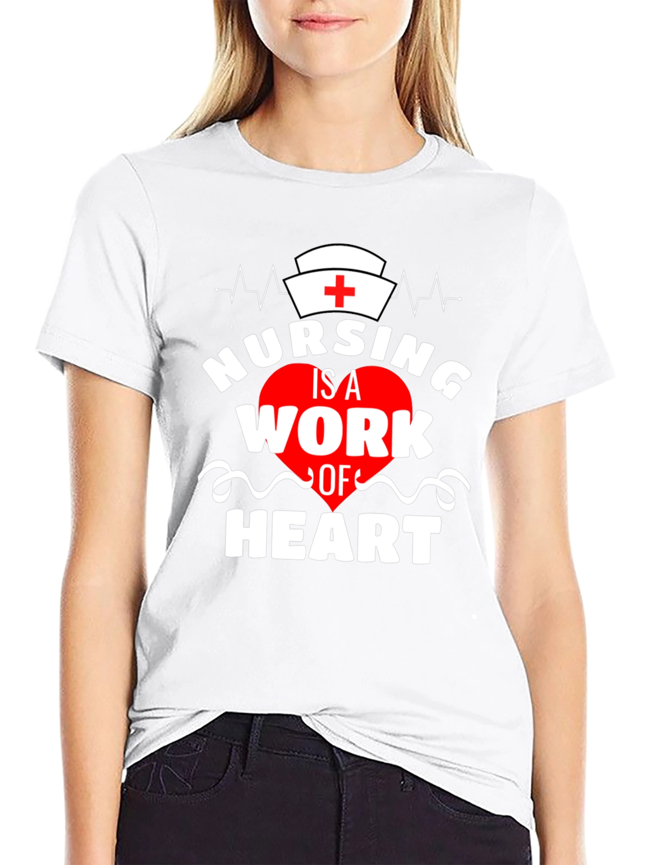 Nursing is a Work of Heart T-Shirt