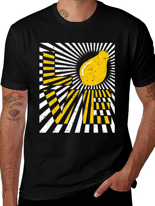 Love Pear Graphic T-Shirt - Black Cotton Tee