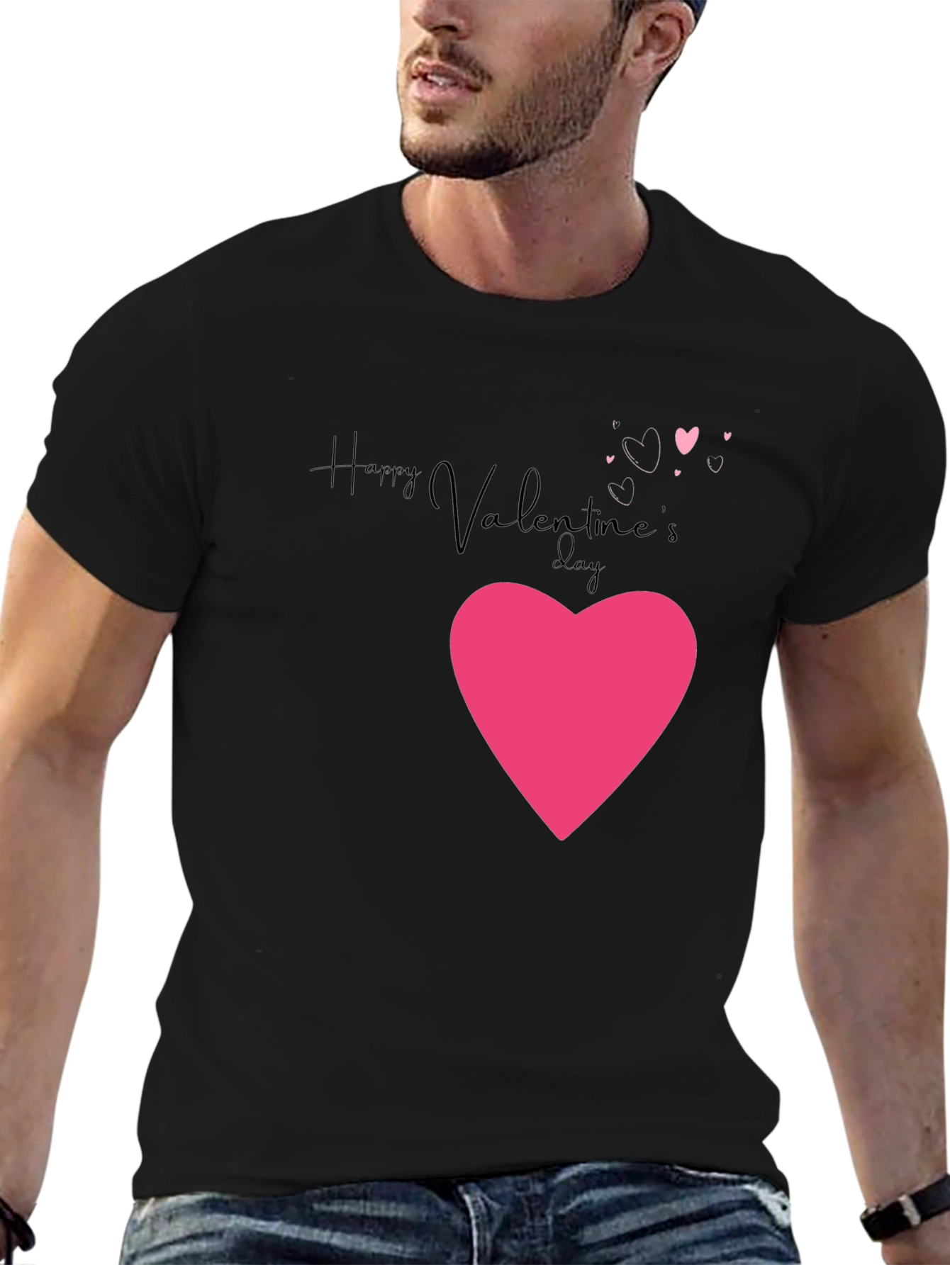 Valentines Day Heart Graphic T-Shirt