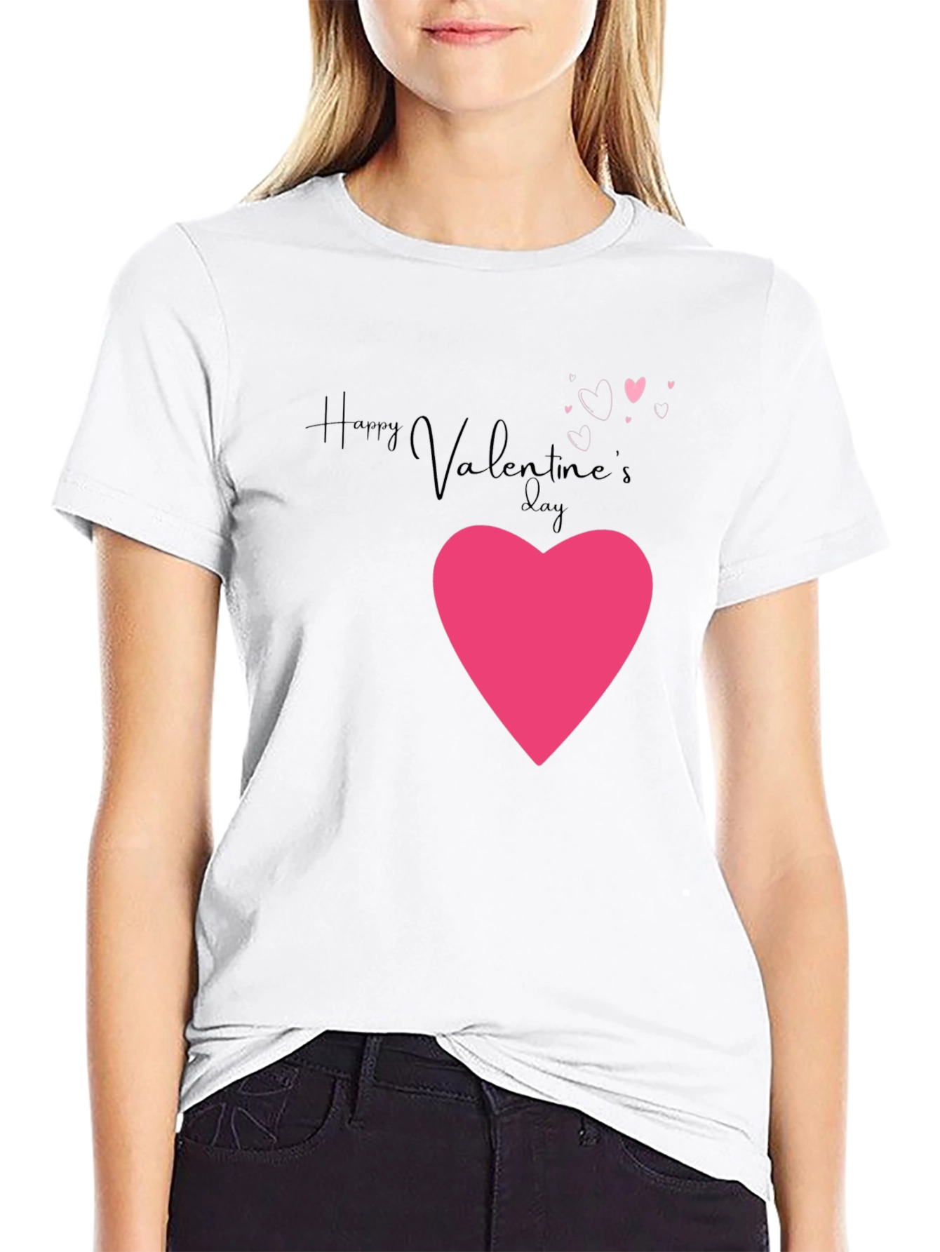 Valentines Day Heart Graphic T-Shirt