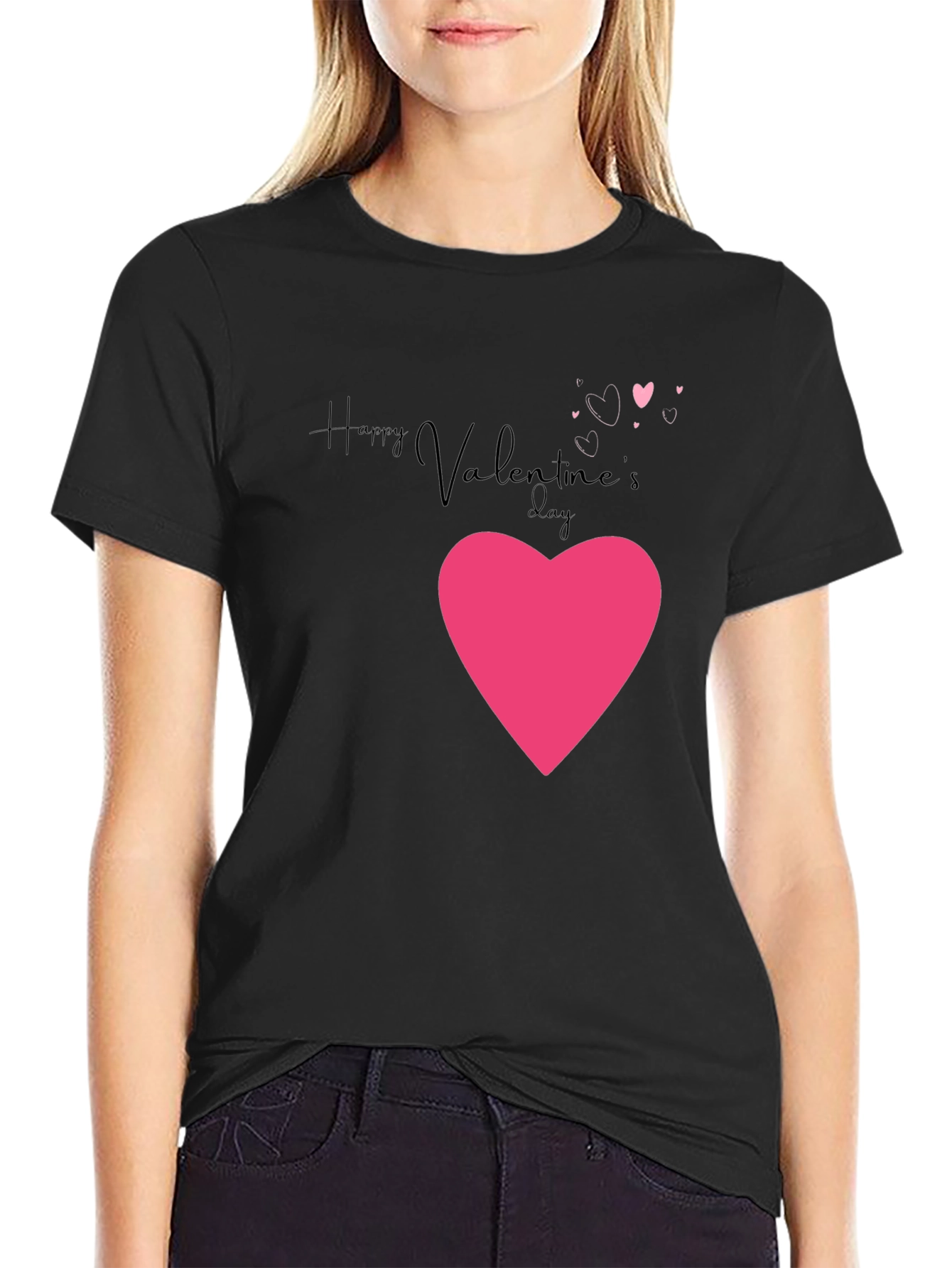 Valentines Day Heart Graphic T-Shirt