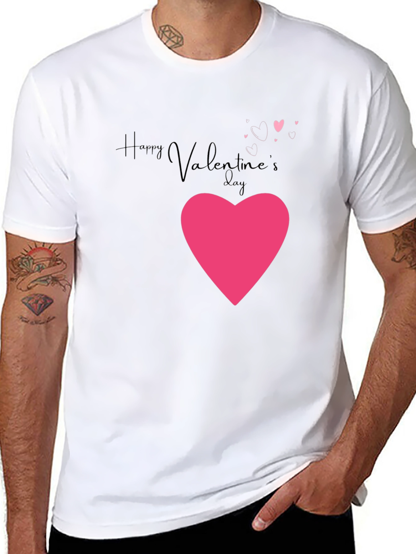 Valentines Day Heart Graphic T-Shirt
