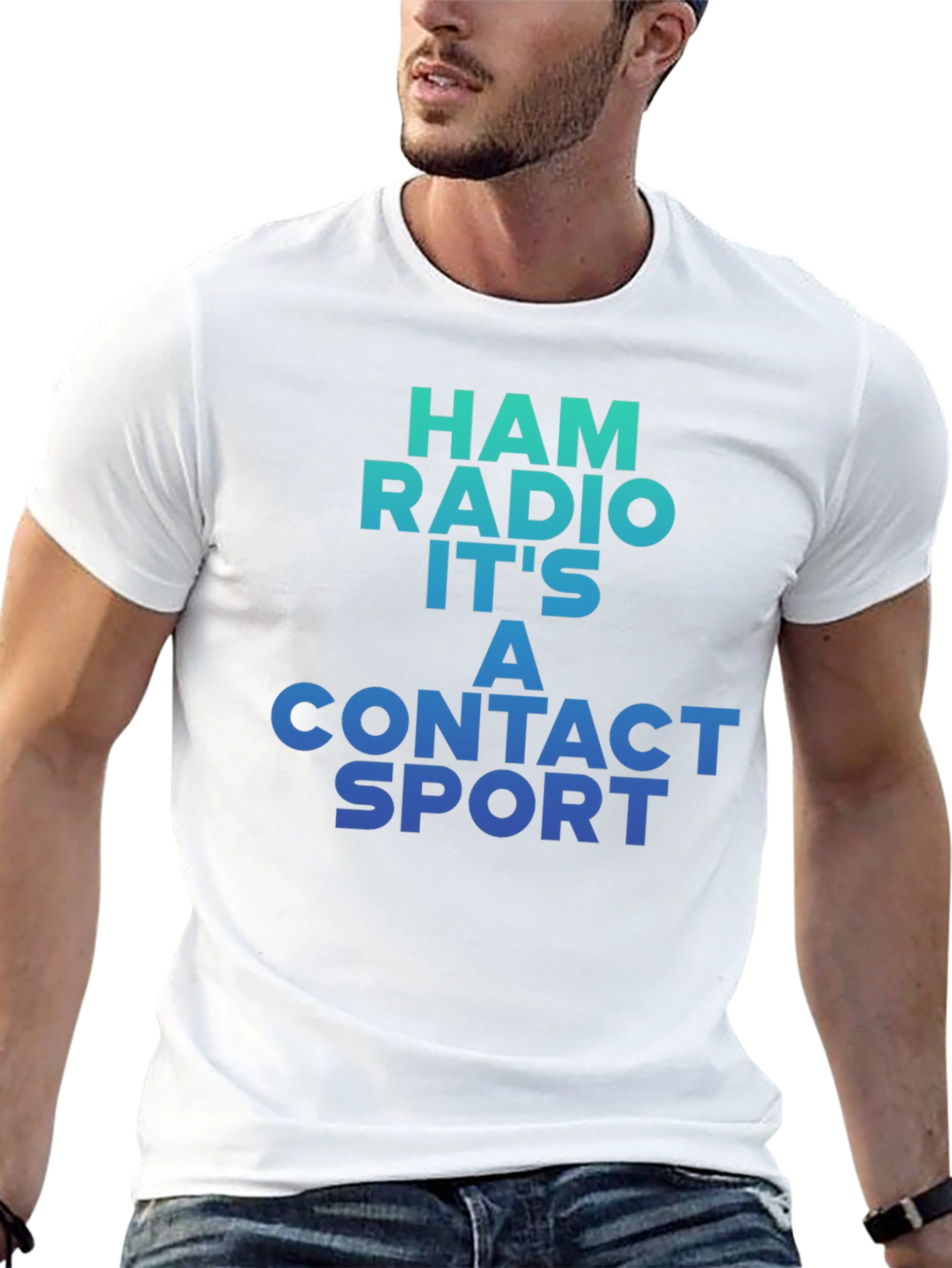 Ham Radio Contact Sport Graphic Tee