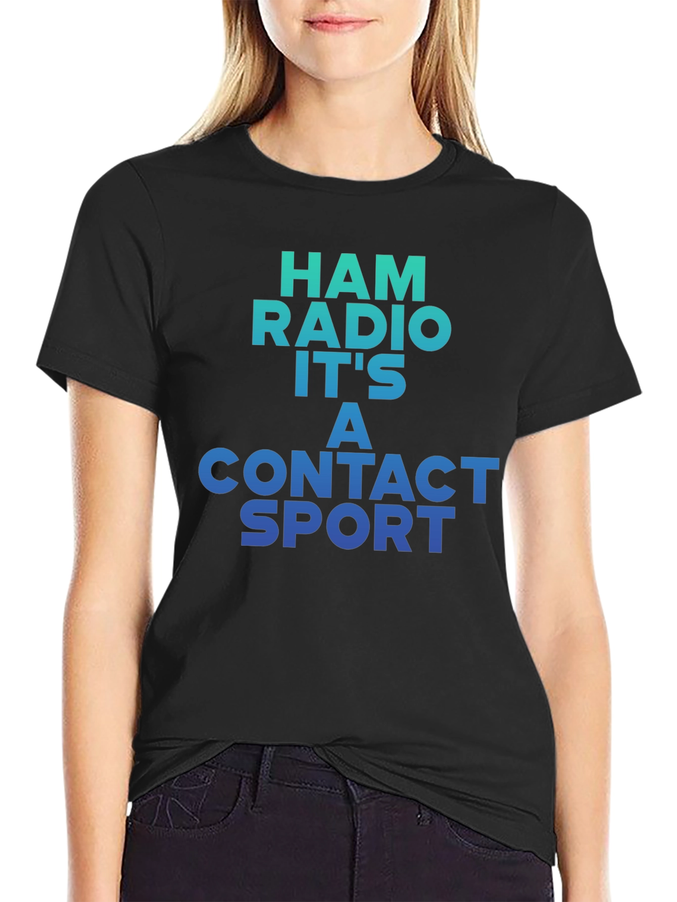 Ham Radio Contact Sport Graphic Tee