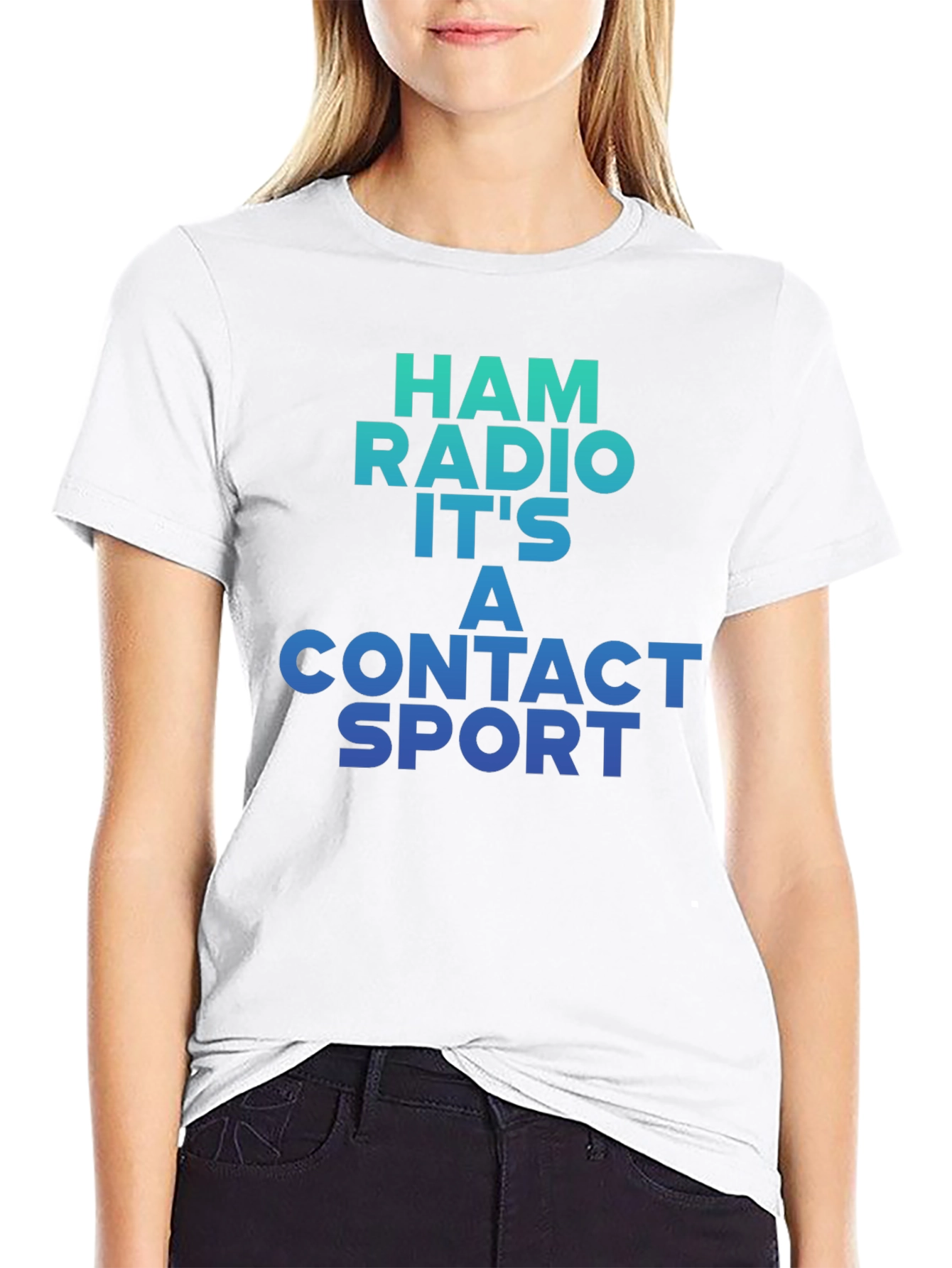 Ham Radio Contact Sport Graphic Tee