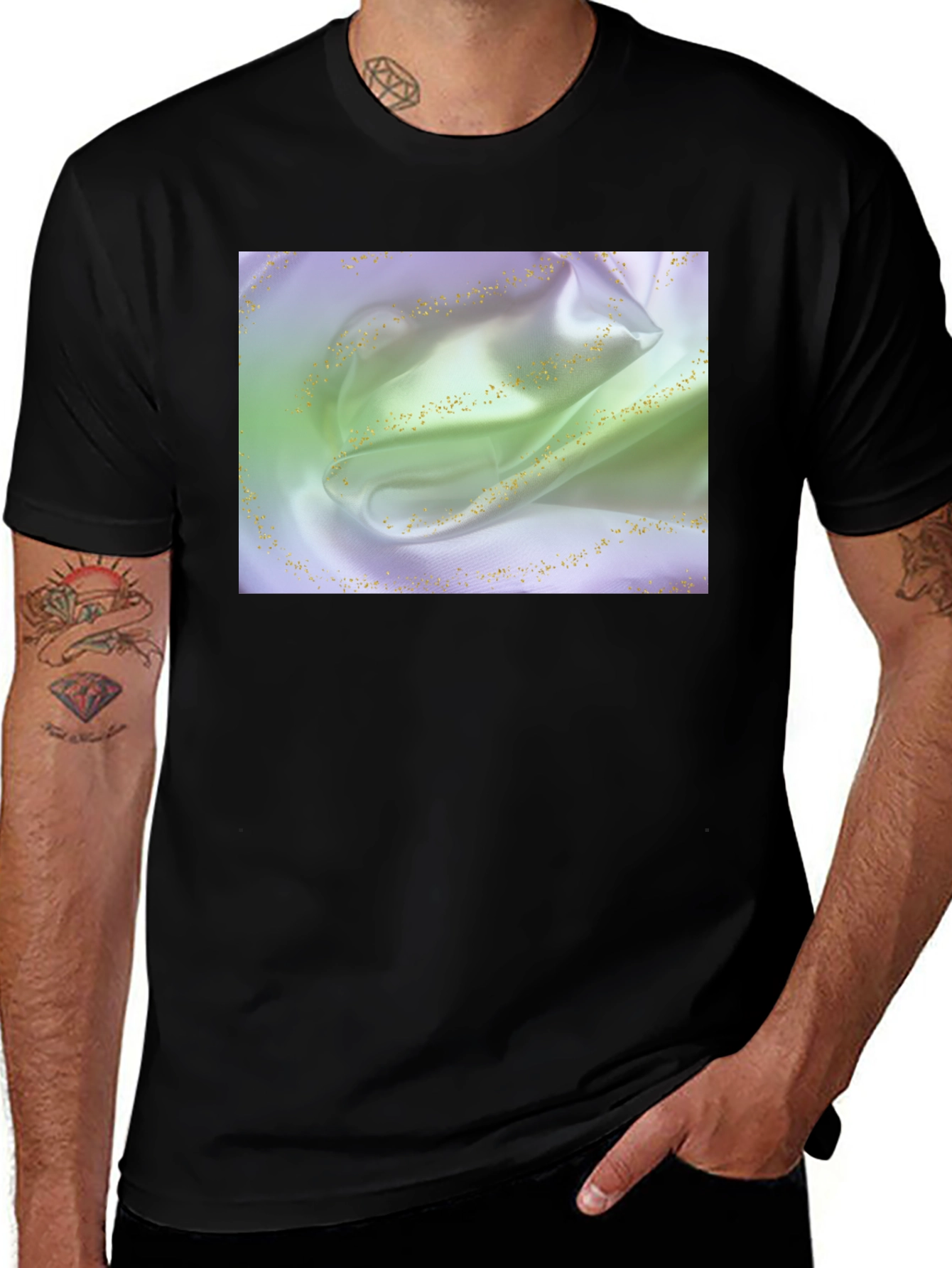 Silk Fabric Graphic Tee - Stylish and Soft