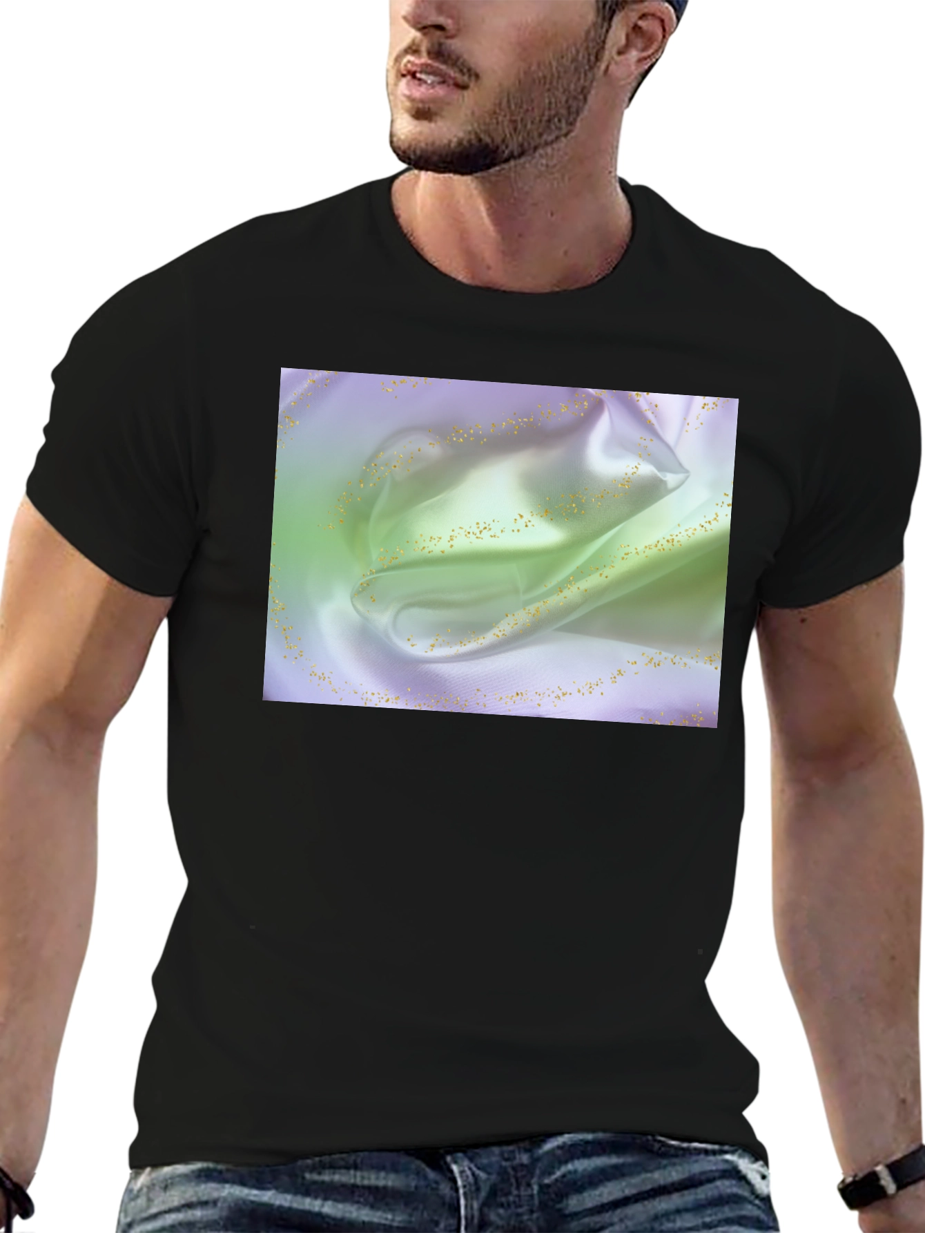Silk Fabric Graphic Tee - Stylish and Soft