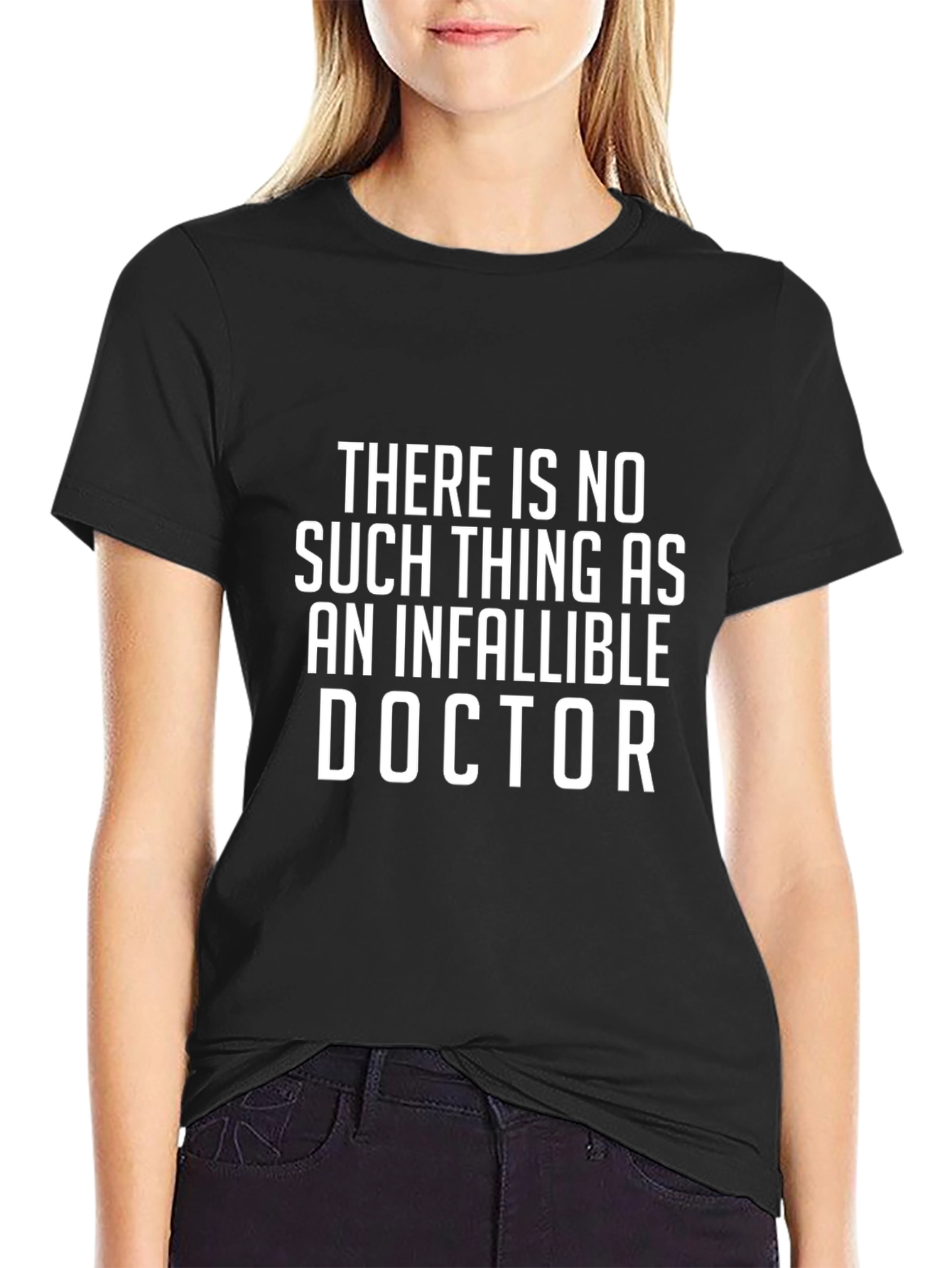 Infallible Doctor Graphic Tee - Black Cotton