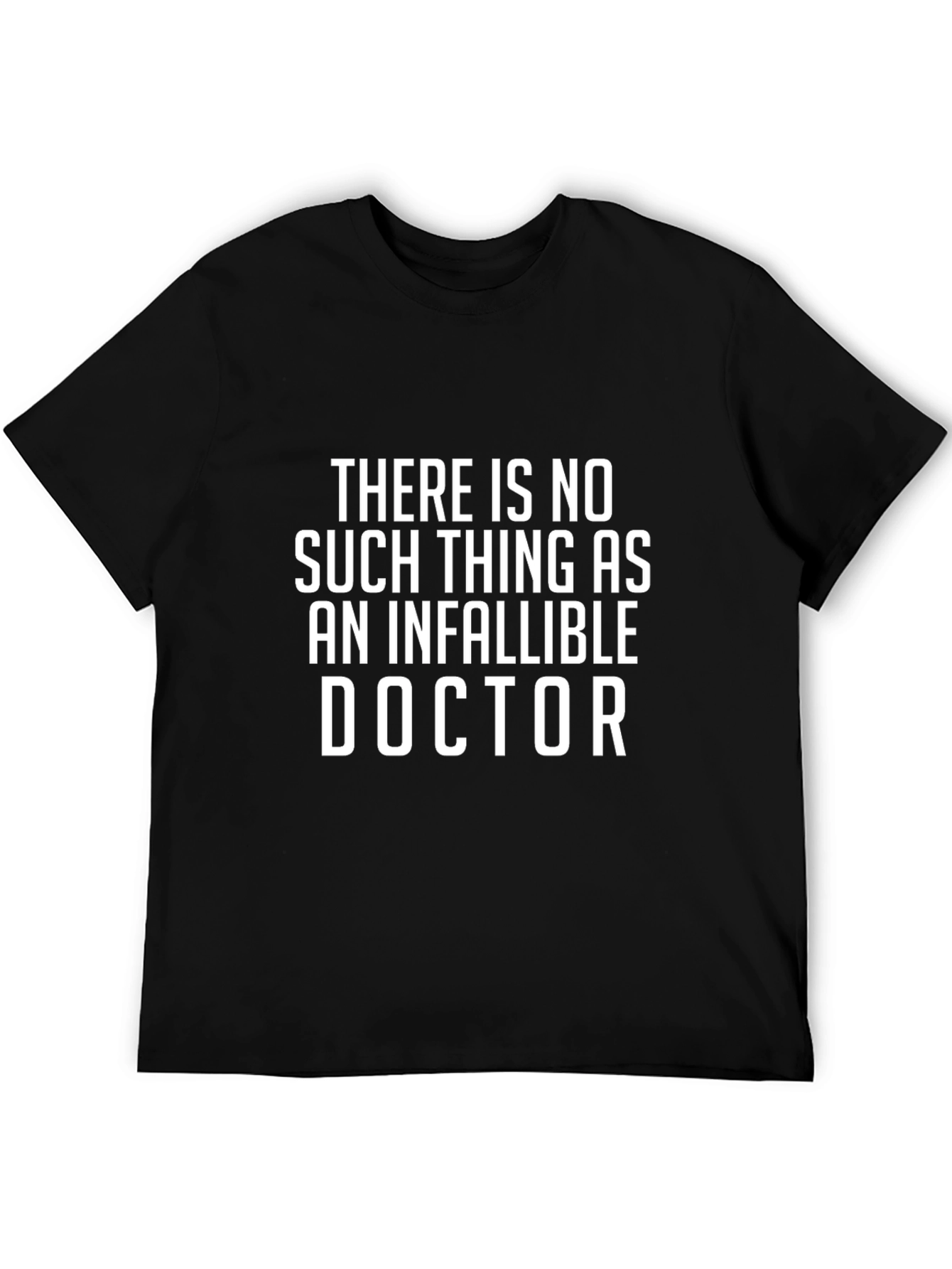 Infallible Doctor Graphic Tee - Black Cotton