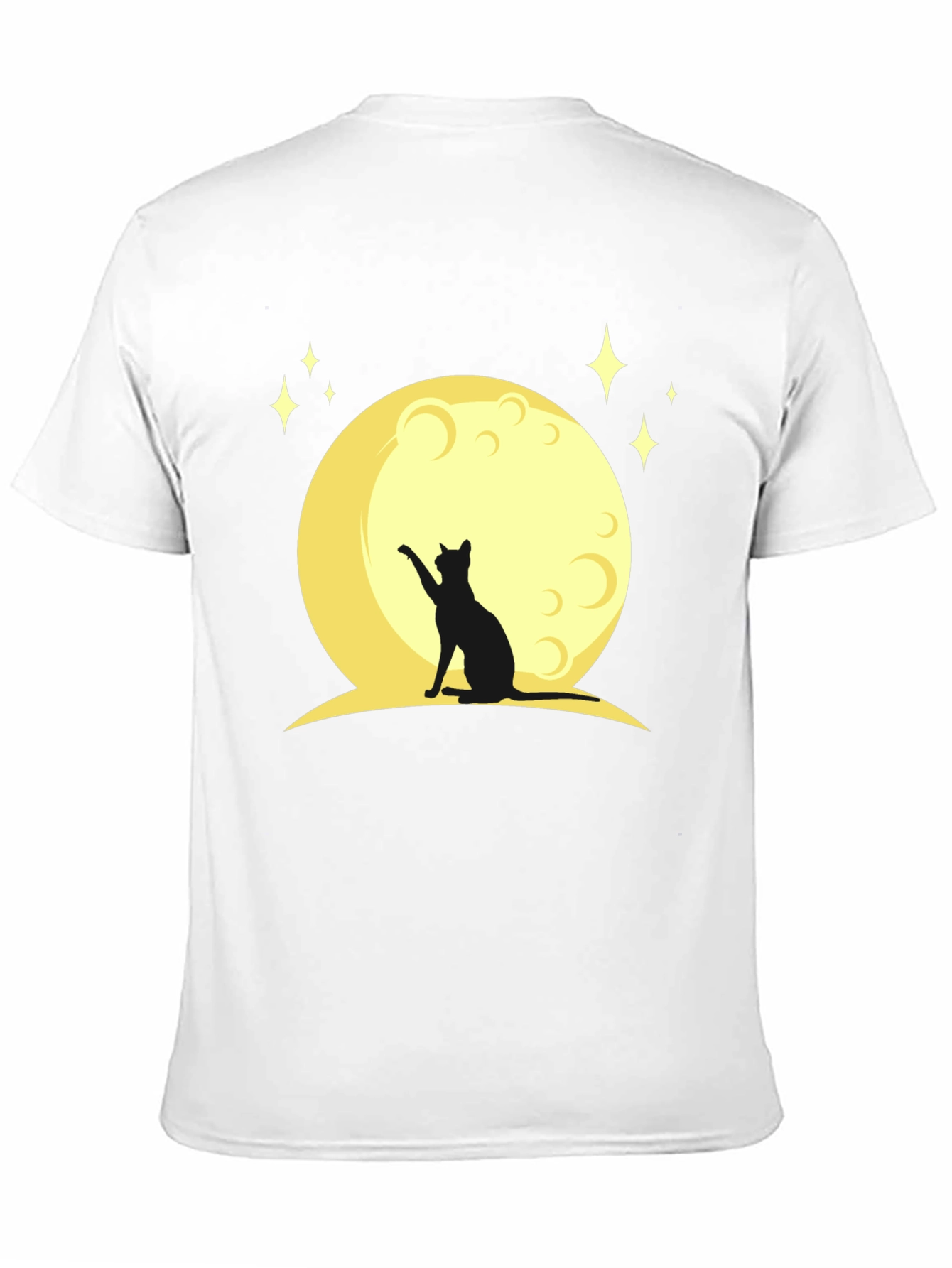 Black Cat Moon Graphic T-Shirt