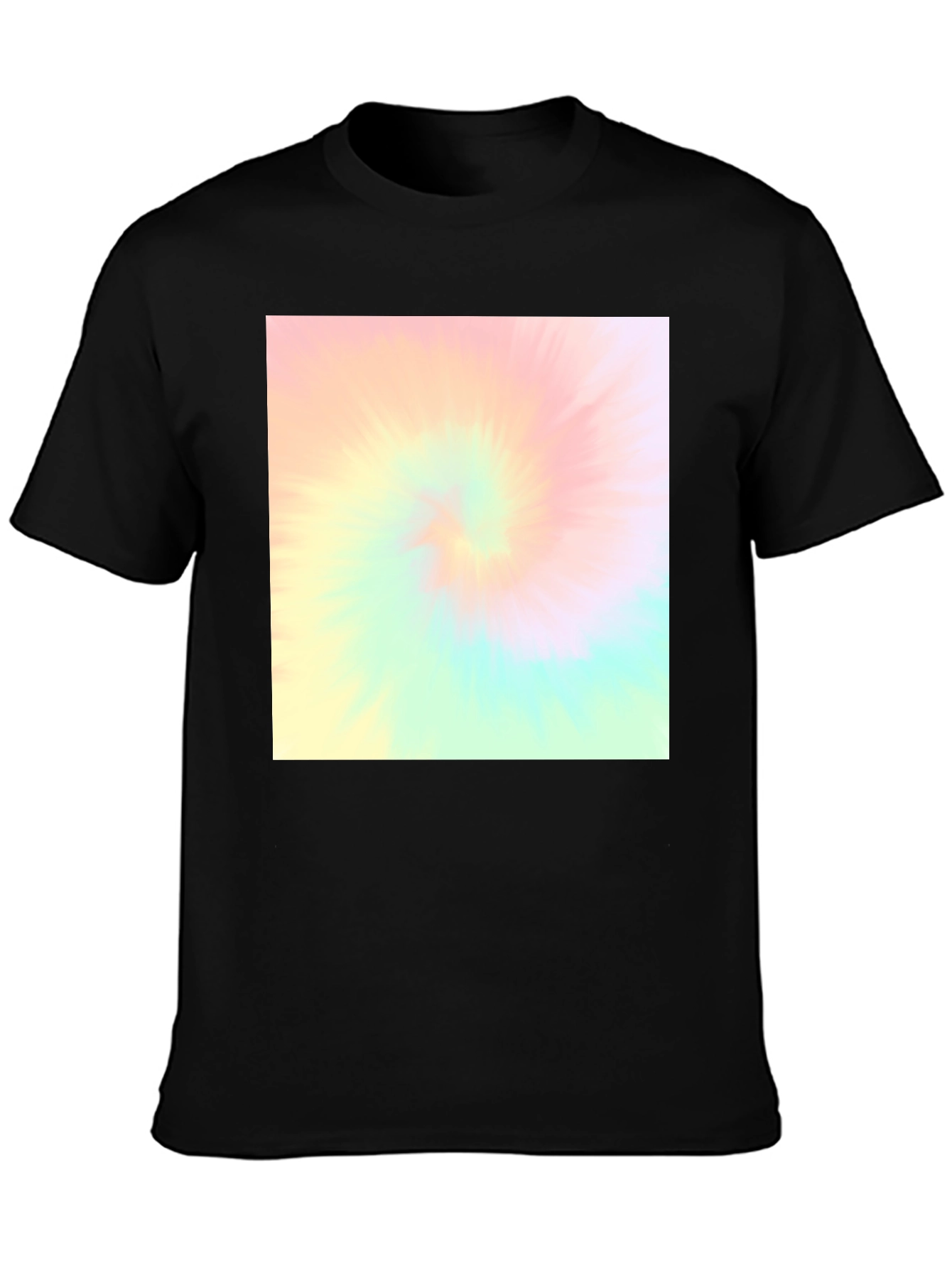 Retro Tie-Dye Black T-Shirt