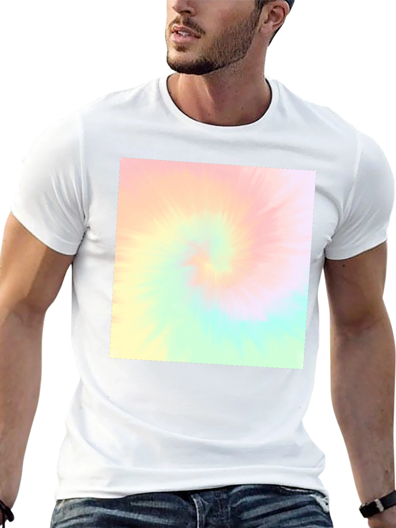 Retro Tie-Dye Black T-Shirt