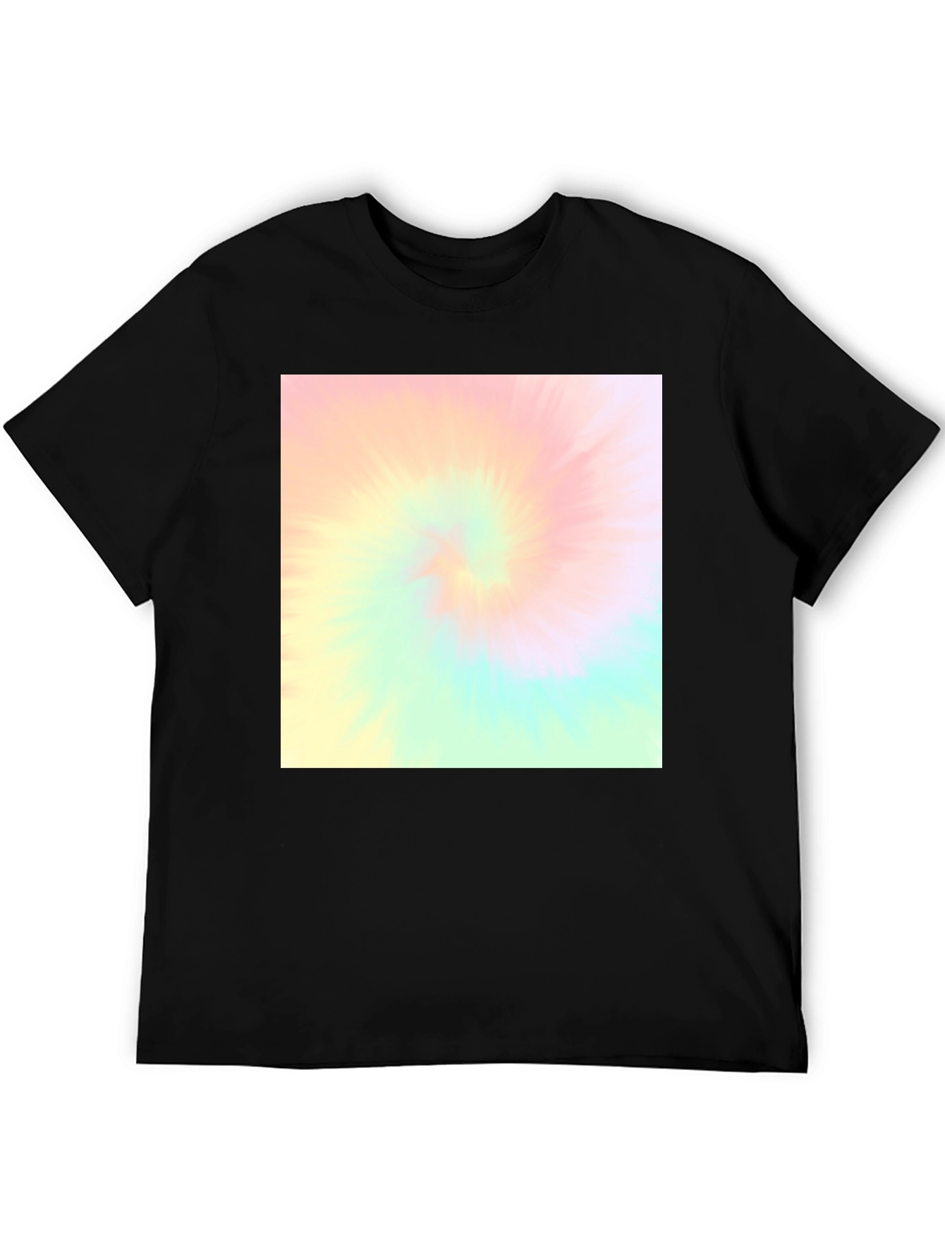Retro Tie-Dye Black T-Shirt