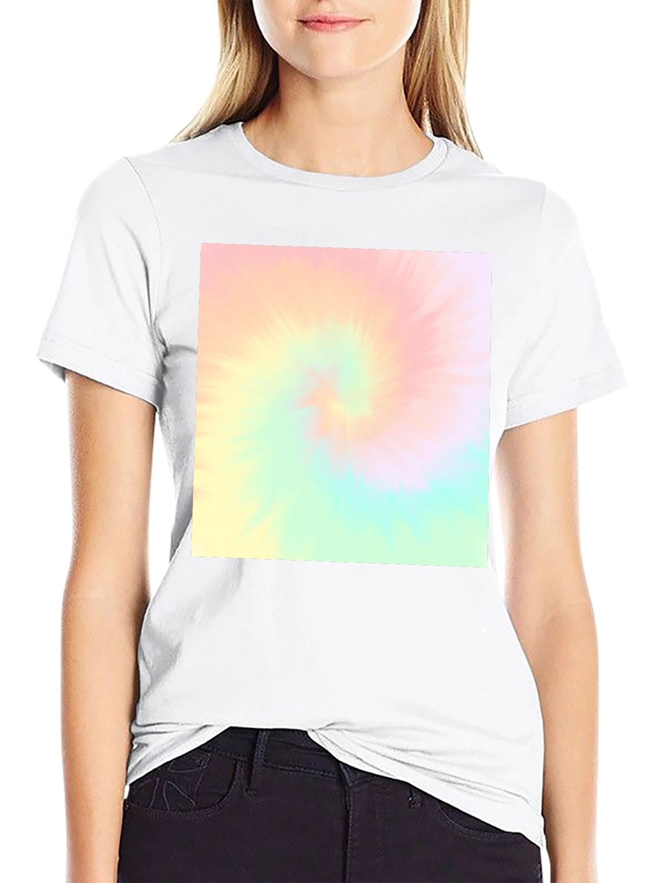 Retro Tie-Dye Black T-Shirt