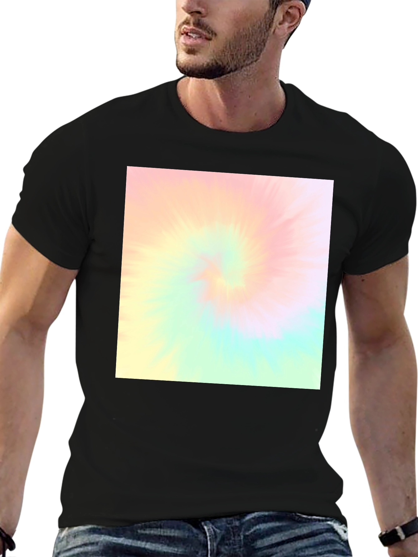 Retro Tie-Dye Black T-Shirt