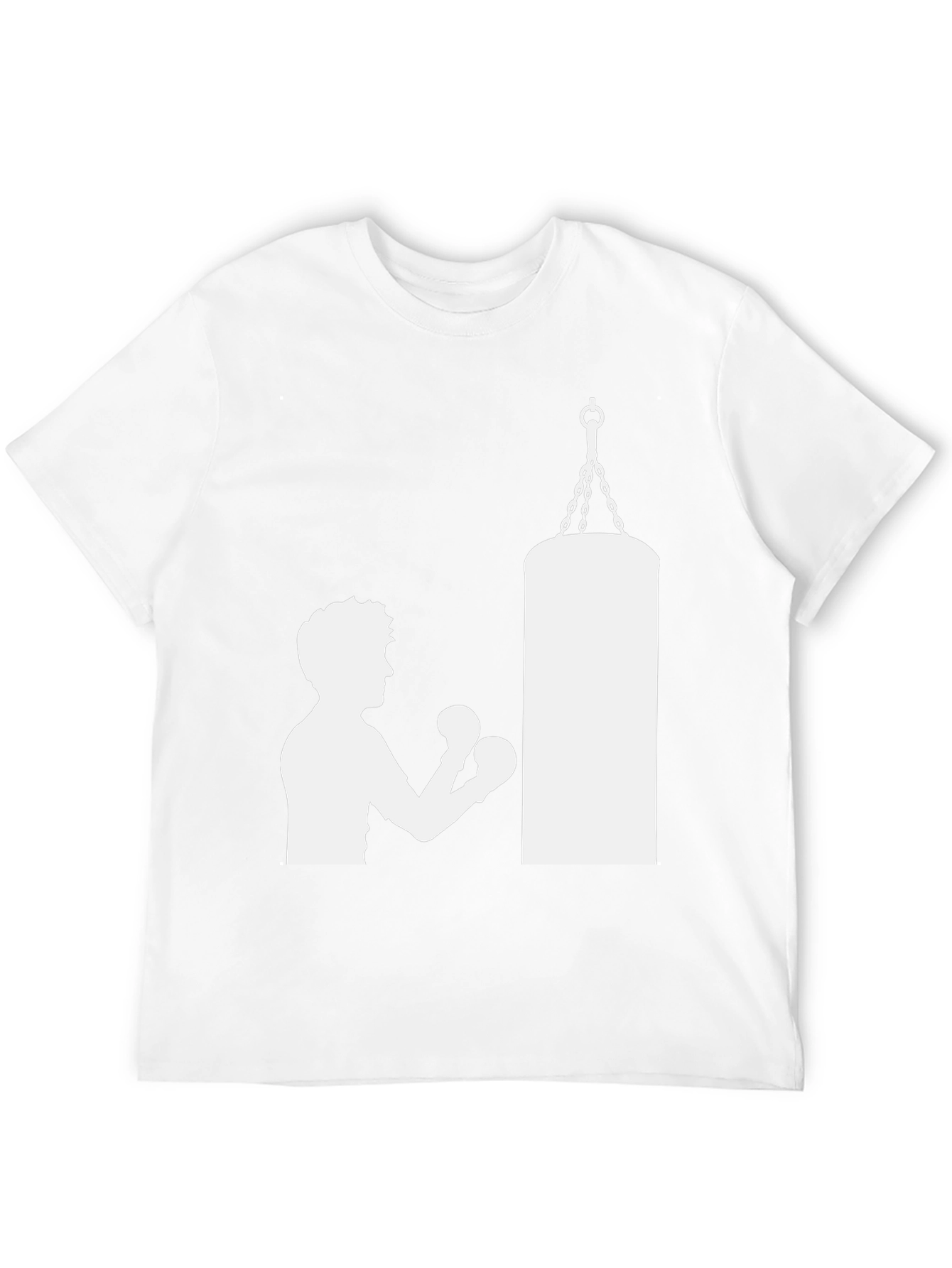 Boxing Silhouette T-Shirt - Punching Bag Graphic Tee