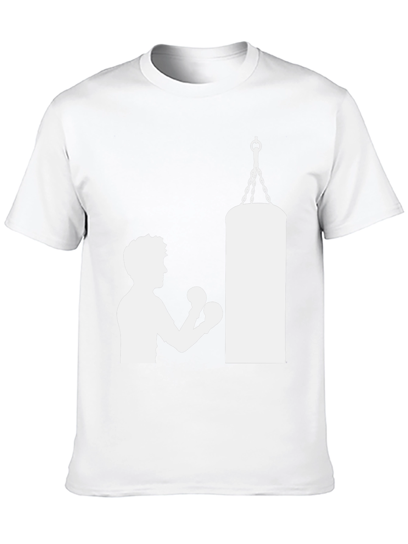 Boxing Silhouette T-Shirt - Punching Bag Graphic Tee