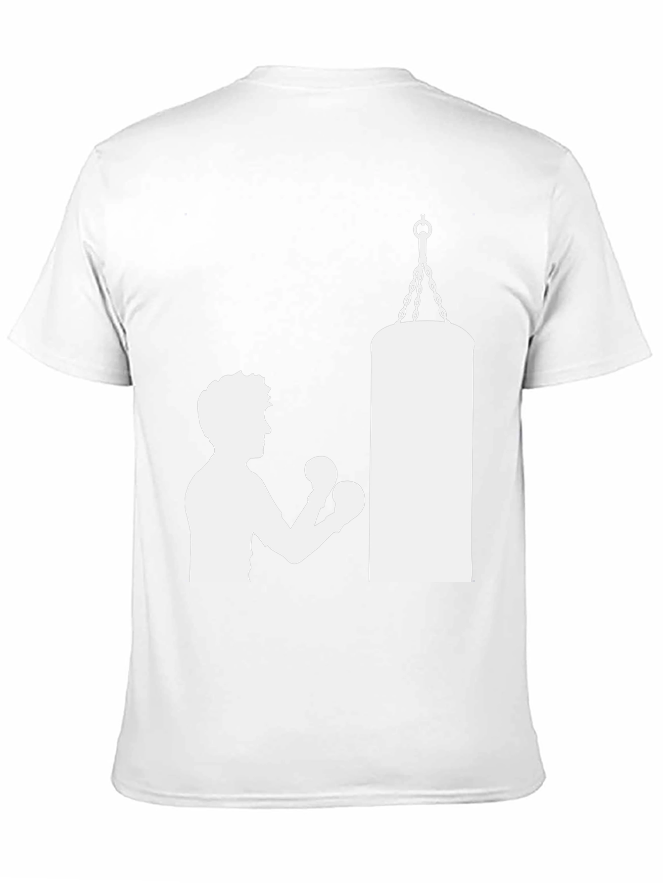 Boxing Silhouette T-Shirt - Punching Bag Graphic Tee