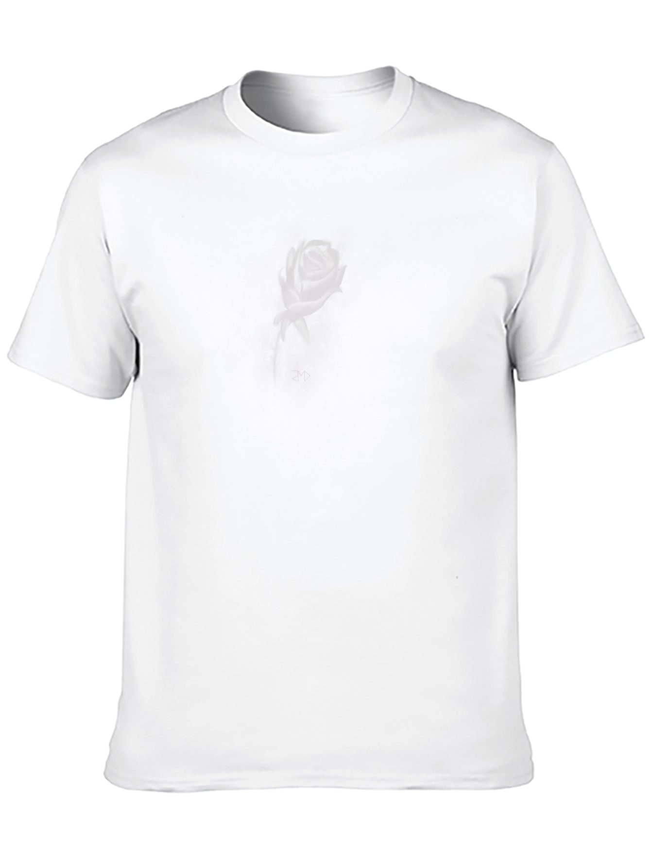 Mens Black Rose Graphic T-Shirt - Stylish Casual Wear
