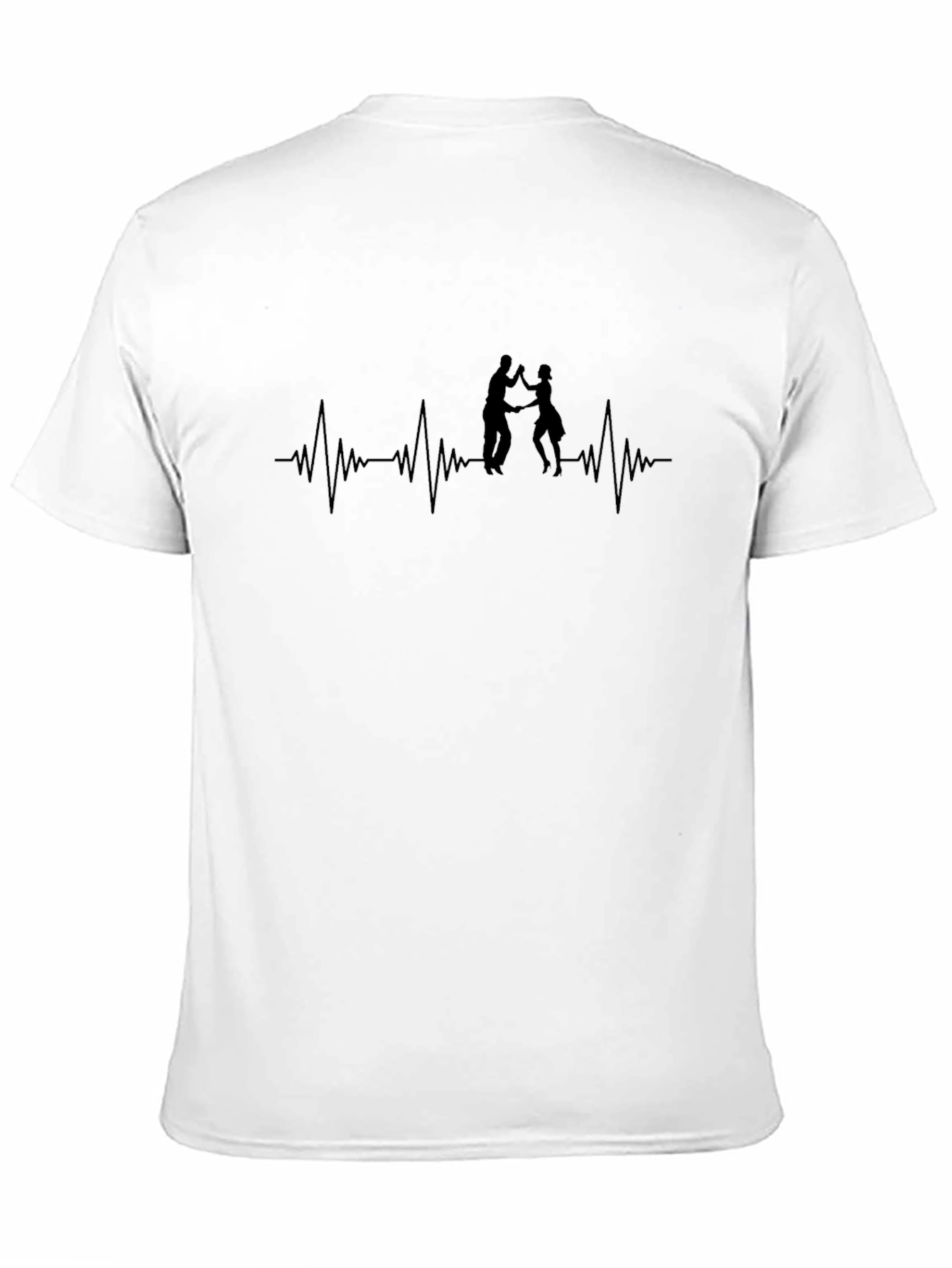 Dance Heartbeat Tee - Black Crew Neck T-Shirt