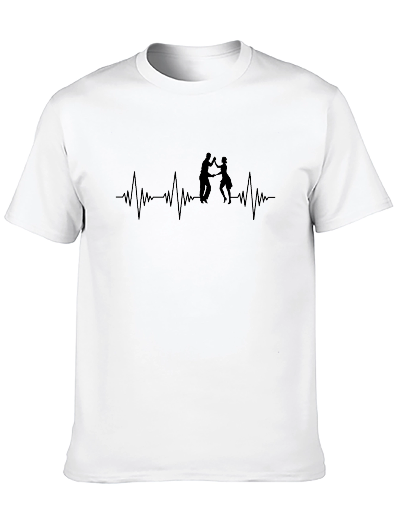 Dance Heartbeat Tee - Black Crew Neck T-Shirt