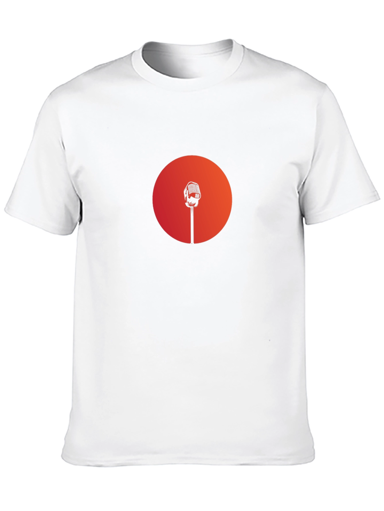 Retro Microphone Graphic Tee - Classic Style