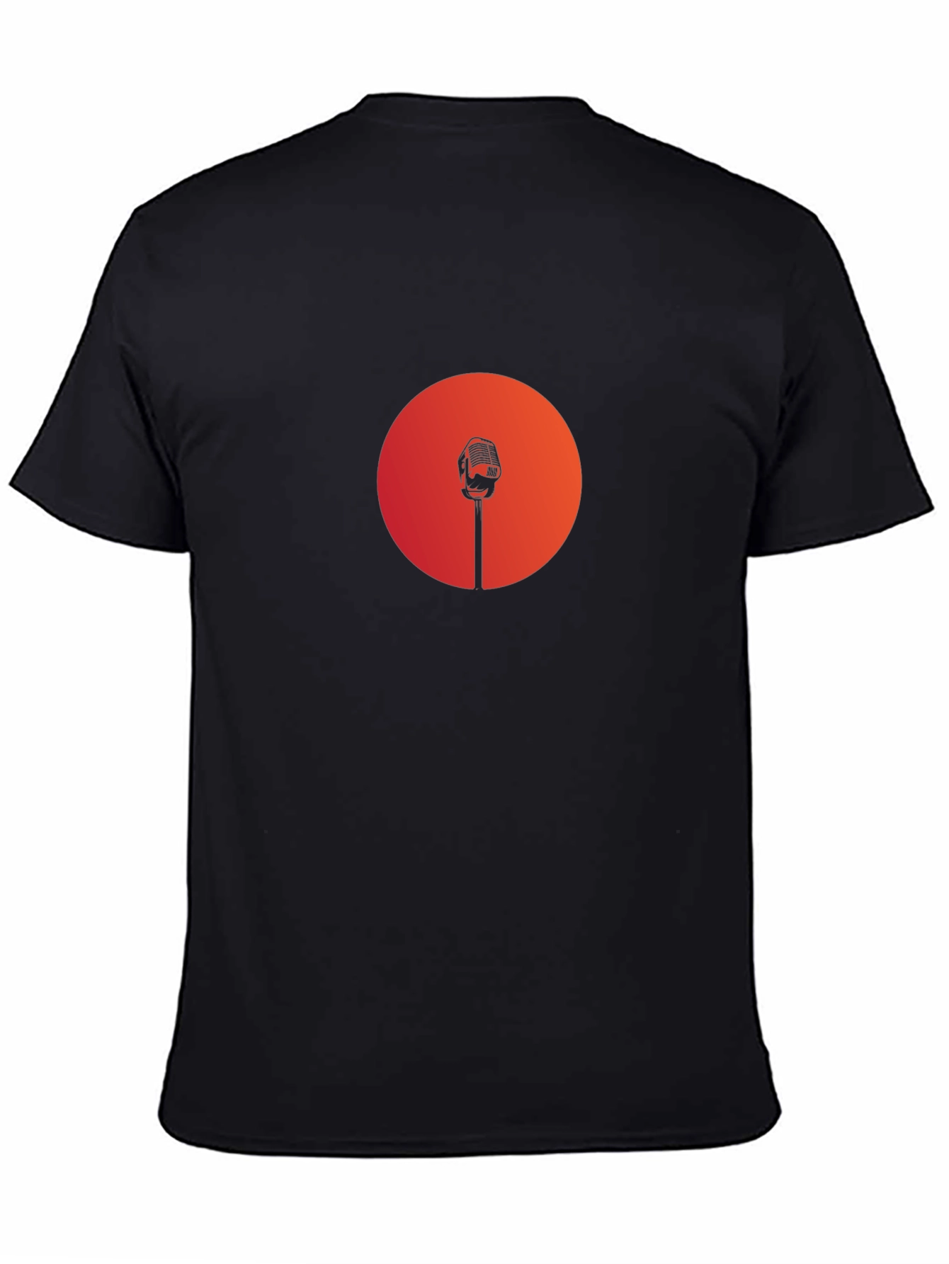 Retro Microphone Graphic Tee - Classic Style