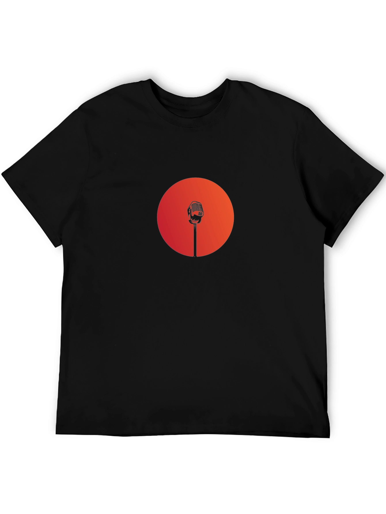 Retro Microphone Graphic Tee - Classic Style