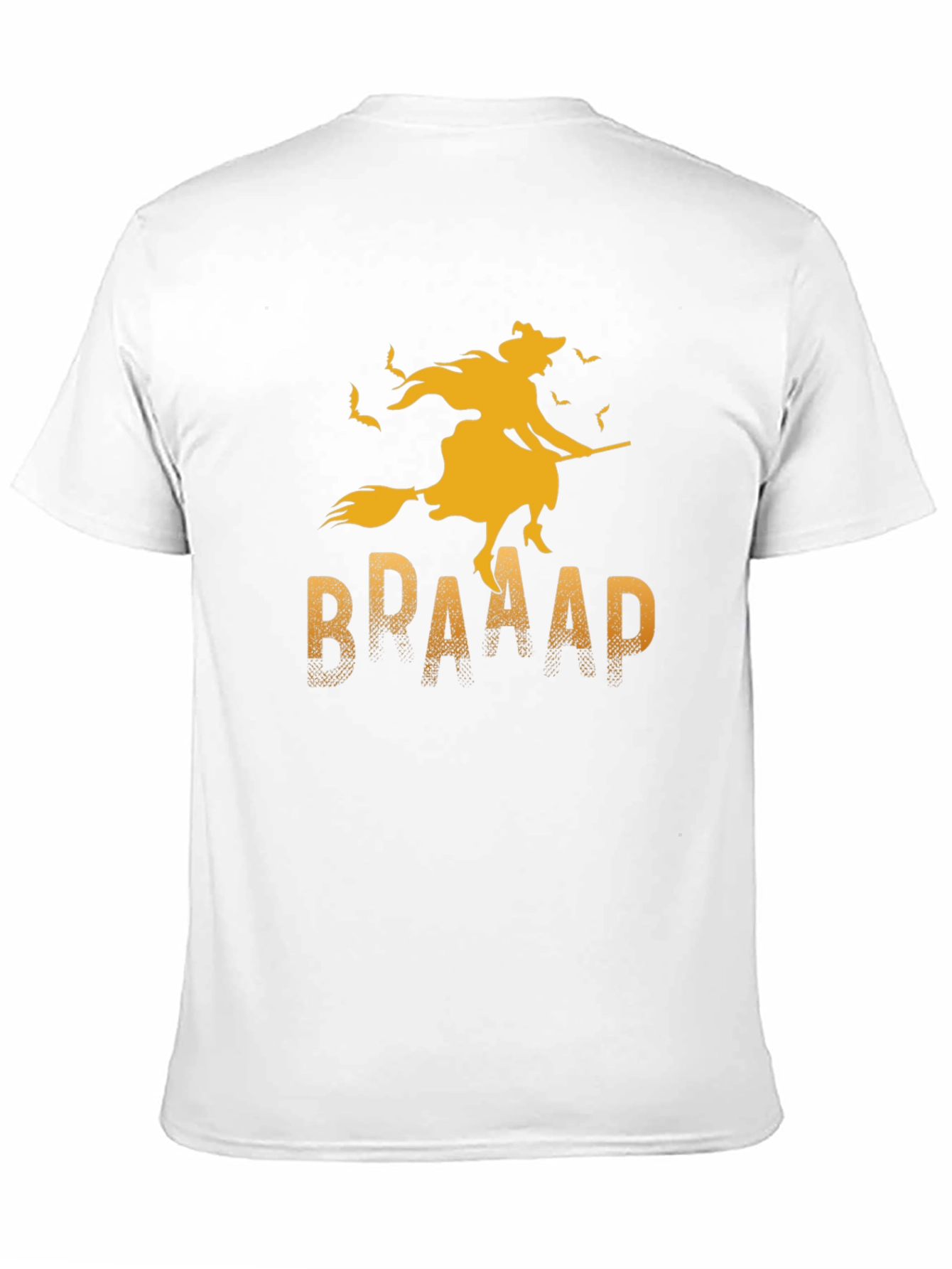 Halloween Witch T-Shirt - BRAAAP Broomstick Design