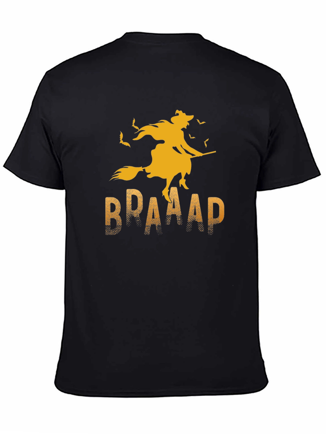 Halloween Witch T-Shirt - BRAAAP Broomstick Design