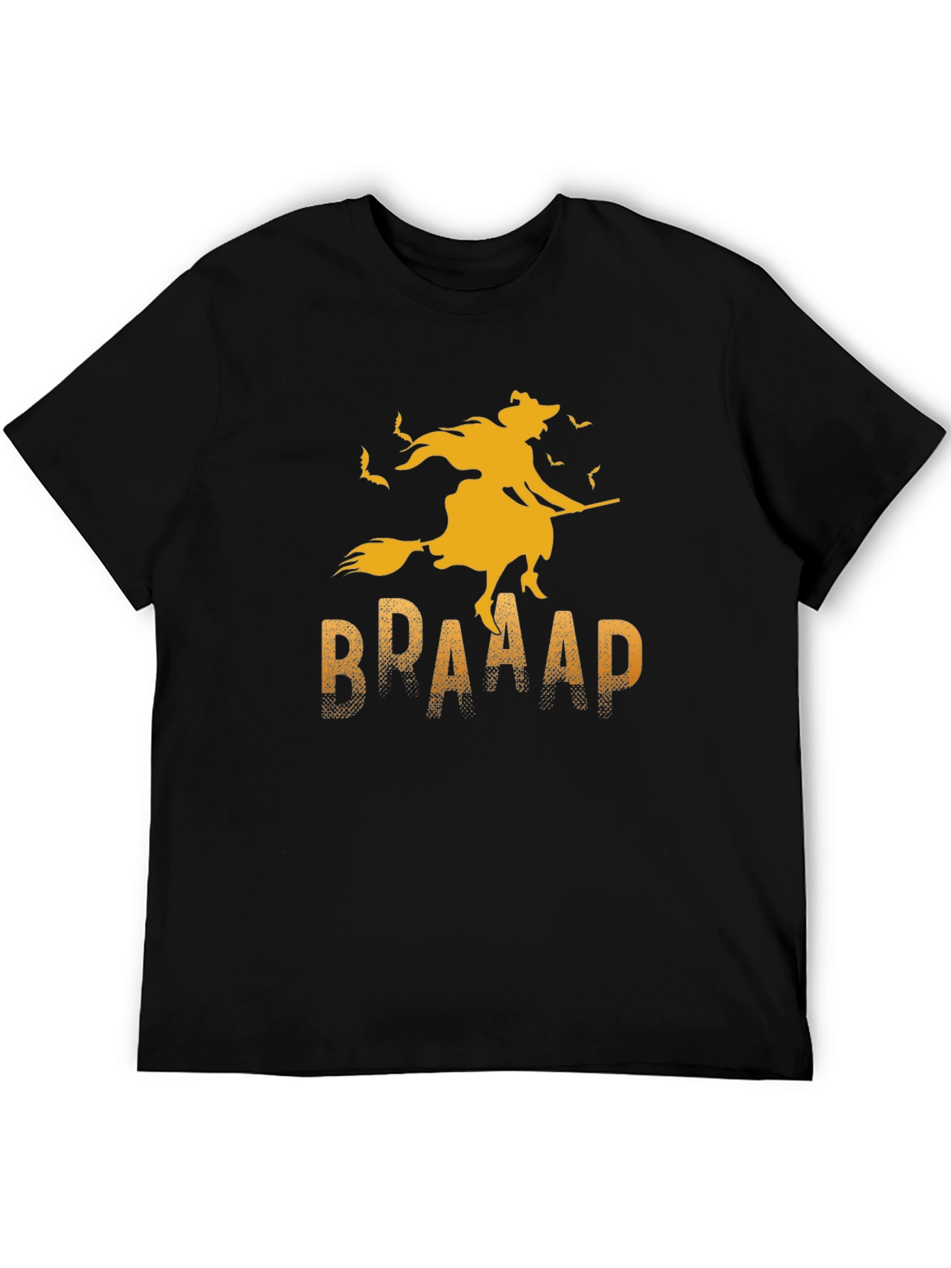 Halloween Witch T-Shirt - BRAAAP Broomstick Design