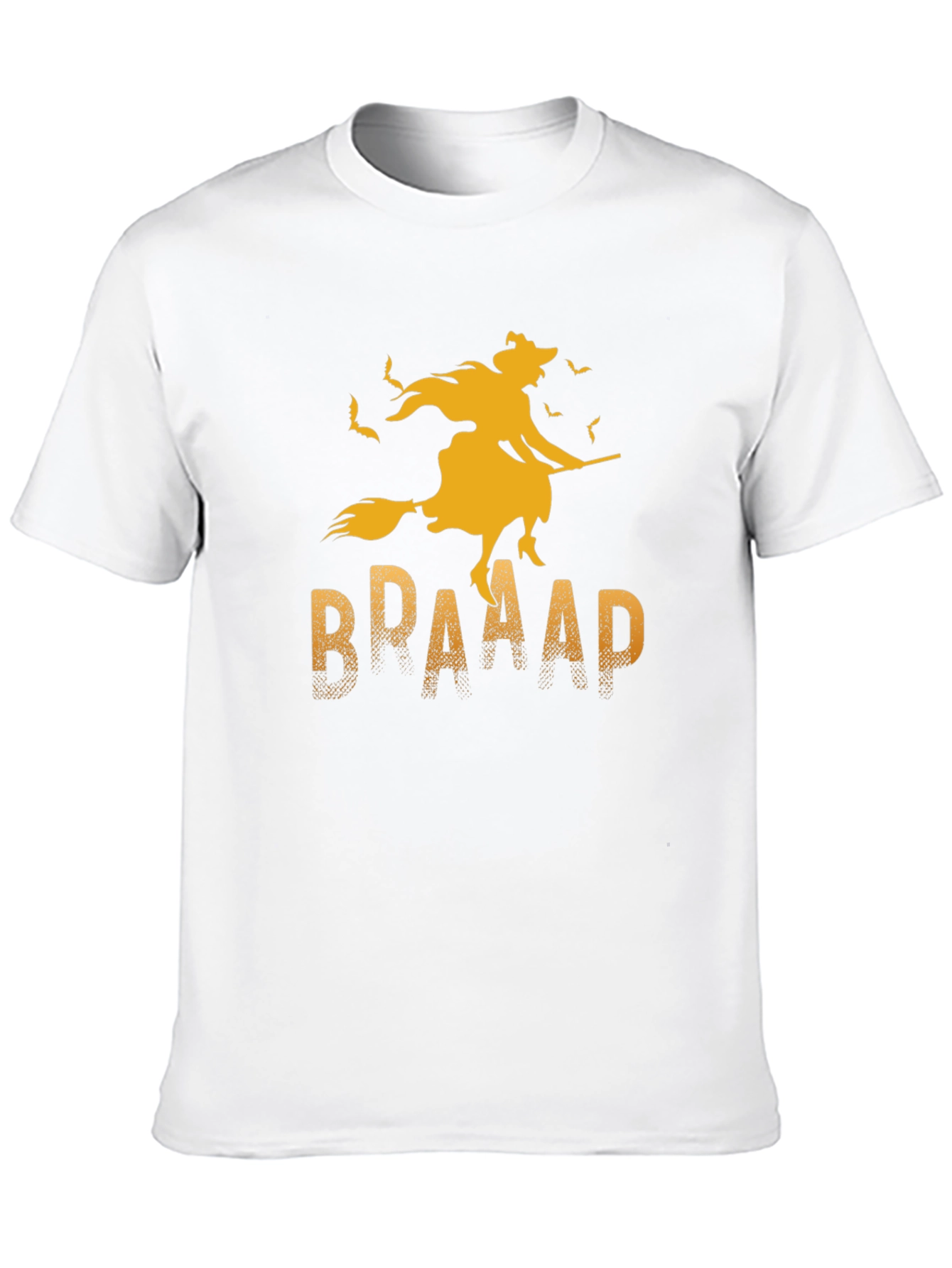 Halloween Witch T-Shirt - BRAAAP Broomstick Design