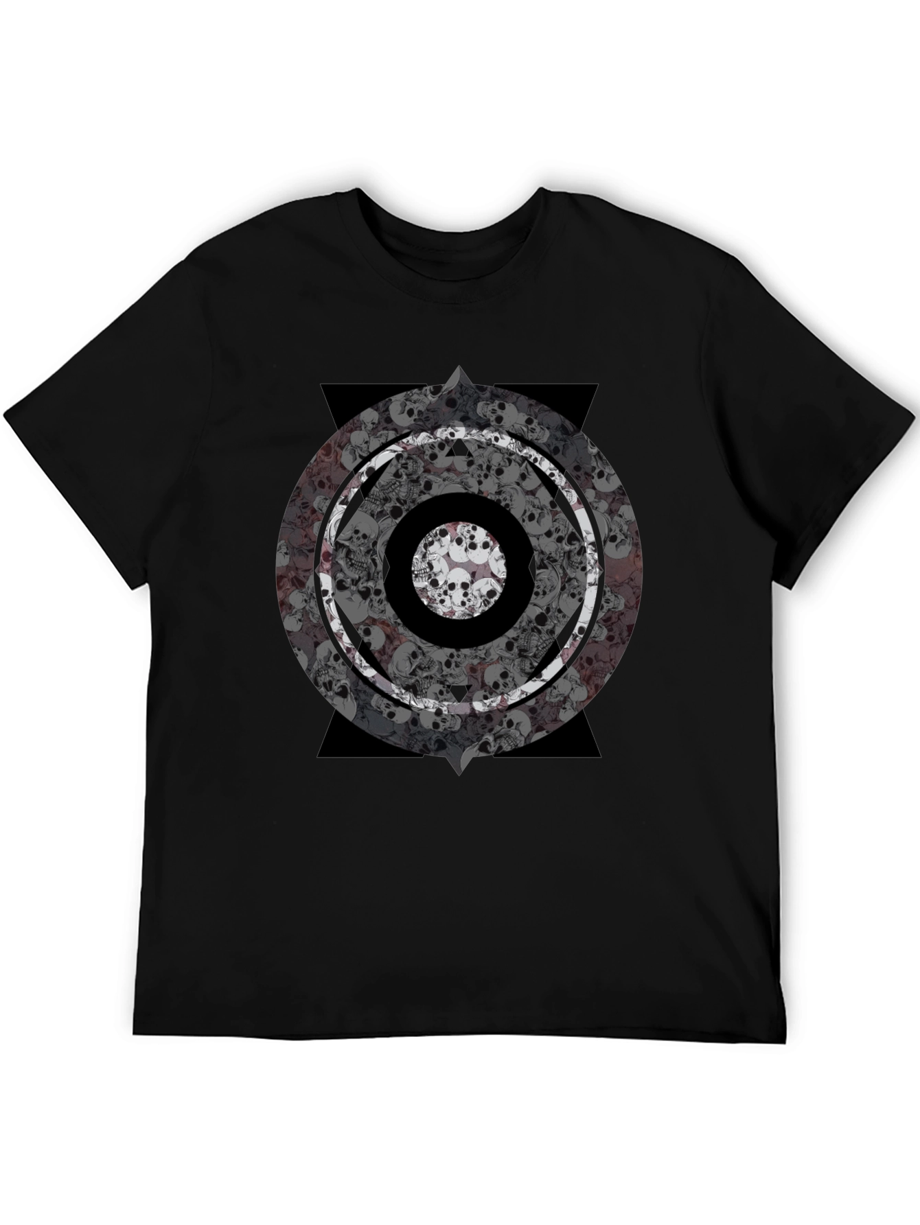 Skull Eye Graphic Tee - Bold Mens Black T-Shirt
