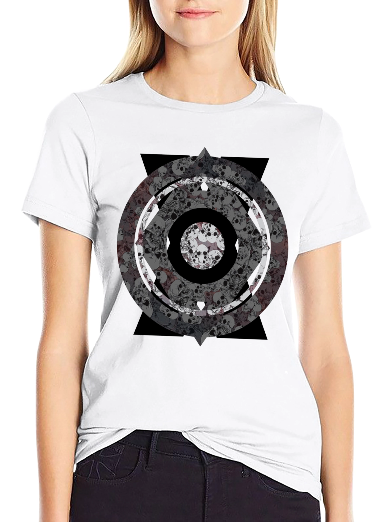 Skull Eye Graphic Tee - Bold Mens Black T-Shirt