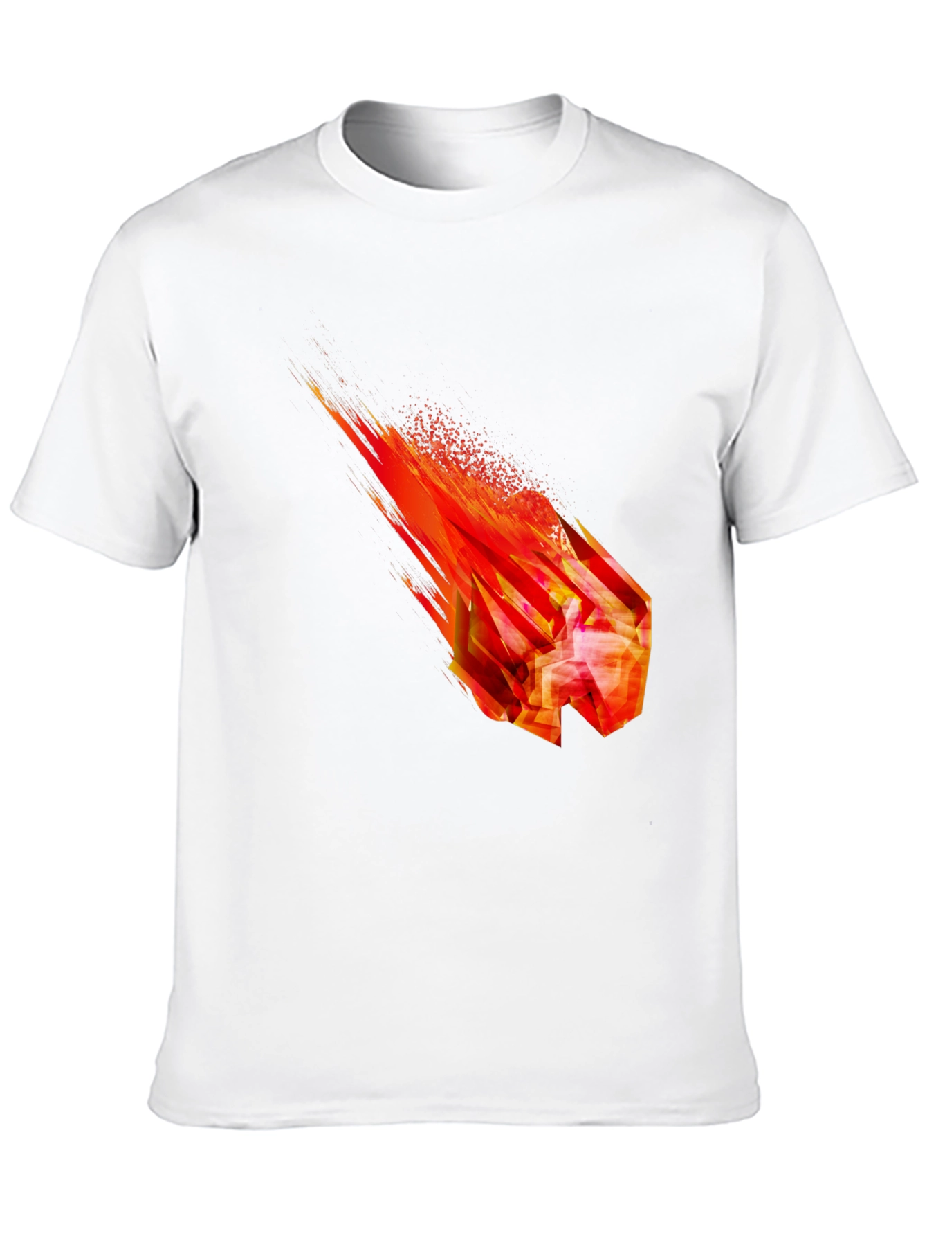 Fiery Crystal Graphic T-Shirt - Black
