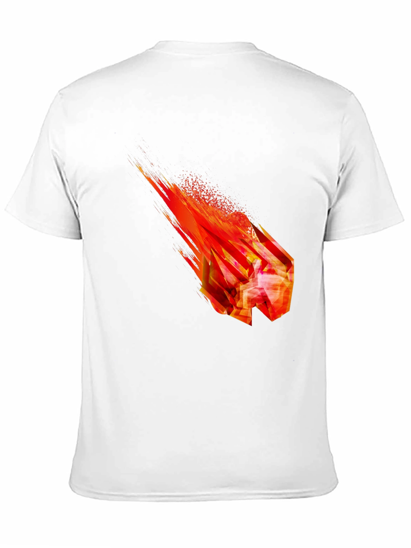 Fiery Crystal Graphic T-Shirt - Black