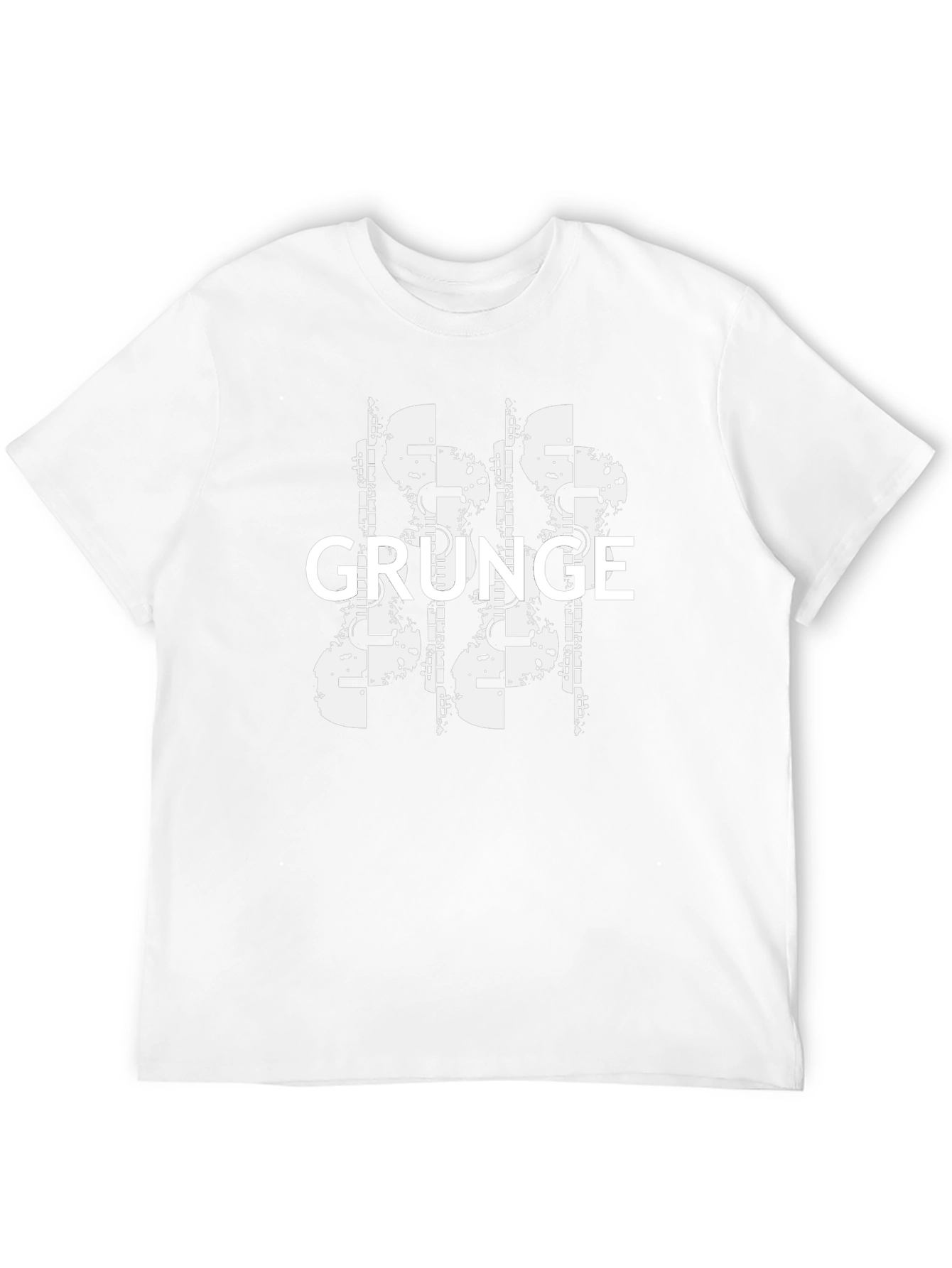 Grunge Graphic Print Black T-Shirt
